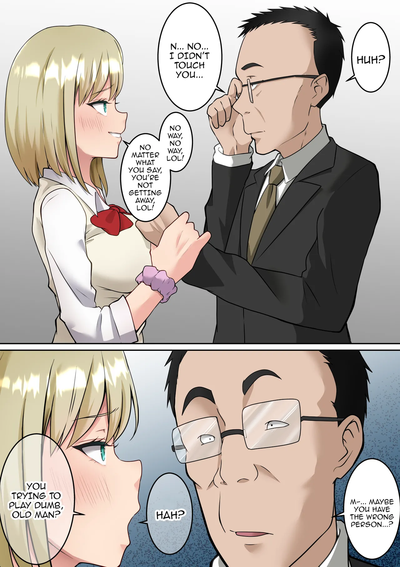 [Danpacino]Isekai Kaeri no Chuunen Oyaji ga Gal JK-tachi ni Chikan Enzai o Fukkakerareta node Saimin Mahou de Shikaeshi suru Hanashi Zenpen | Story About An Old Man That Just Returned From Another World Who Is Falsely Accused of Sexual Assault By A Couple Of Schoolgirls So He Takes Revenge On Them Using Hypnosis Magic[English] {Doujins.com} Page 3