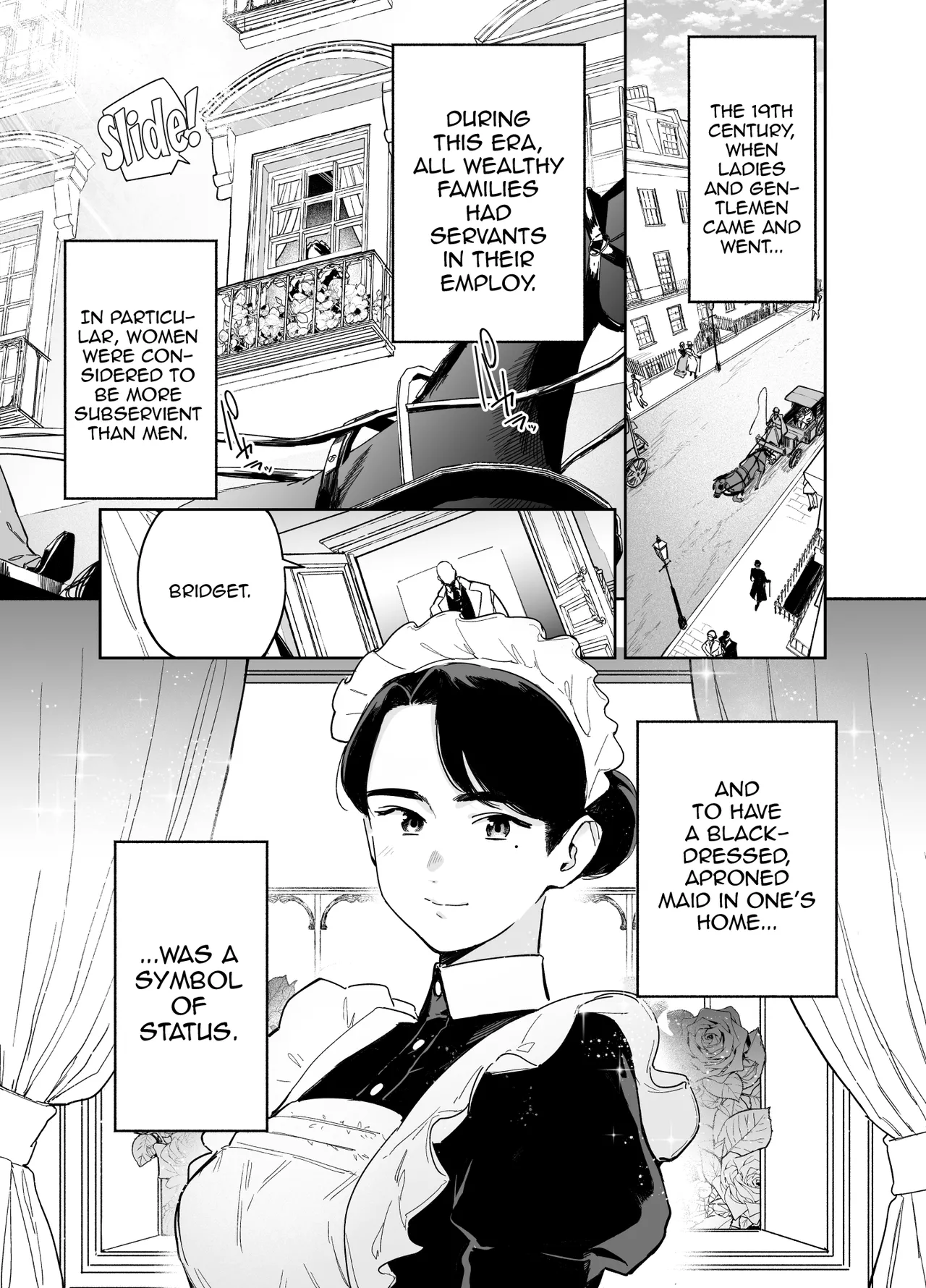 [F no Kottoubako (Onizuka Frill)]Wagaya no Housemaid Bridget Sei no Gohoushi ~Danro Souji kara Kozukuri made~ /  My Housemaid Bridget's Sexual Service ~ Everything From Fireplace Cleaning, To Babymaking[English] {Doujins.com} Page 2