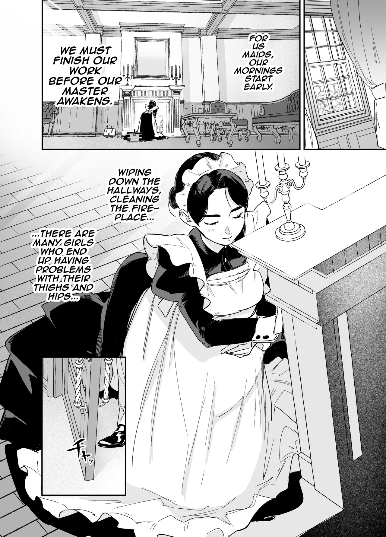 [F no Kottoubako (Onizuka Frill)]Wagaya no Housemaid Bridget Sei no Gohoushi ~Danro Souji kara Kozukuri made~ /  My Housemaid Bridget's Sexual Service ~ Everything From Fireplace Cleaning, To Babymaking[English] {Doujins.com} Page 27