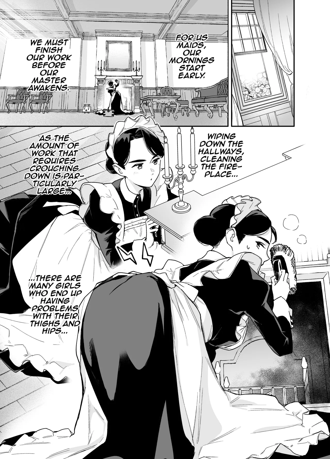[F no Kottoubako (Onizuka Frill)]Wagaya no Housemaid Bridget Sei no Gohoushi ~Danro Souji kara Kozukuri made~ /  My Housemaid Bridget's Sexual Service ~ Everything From Fireplace Cleaning, To Babymaking[English] {Doujins.com} Page 4