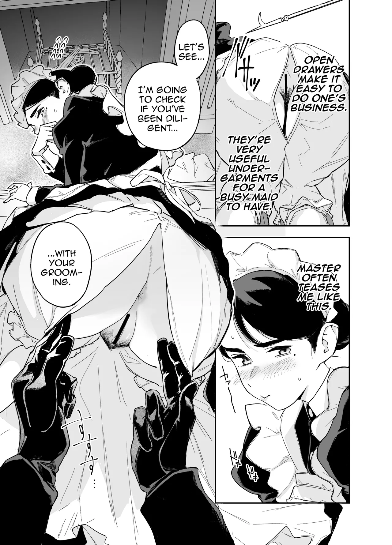 [F no Kottoubako (Onizuka Frill)]Wagaya no Housemaid Bridget Sei no Gohoushi ~Danro Souji kara Kozukuri made~ /  My Housemaid Bridget's Sexual Service ~ Everything From Fireplace Cleaning, To Babymaking[English] {Doujins.com} Page 6