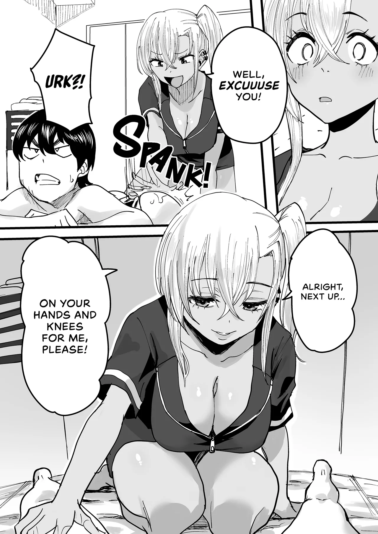 [Kurohamya (Kurosu)]Kurogal Men-esthe Jou ga Yarasetekureru Hanashi | Happy Endings with a Tanned Gyaru Massage Therapist[English] [head empty] [Digital] Page 15