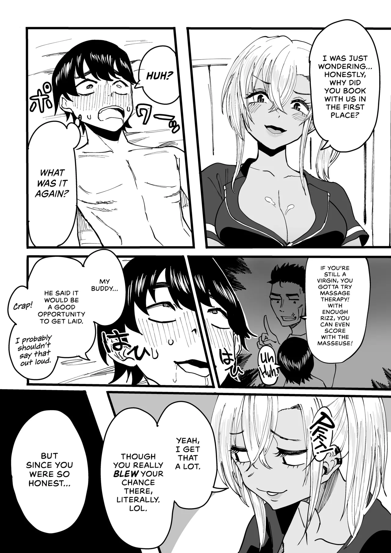 [Kurohamya (Kurosu)]Kurogal Men-esthe Jou ga Yarasetekureru Hanashi | Happy Endings with a Tanned Gyaru Massage Therapist[English] [head empty] [Digital] Page 24