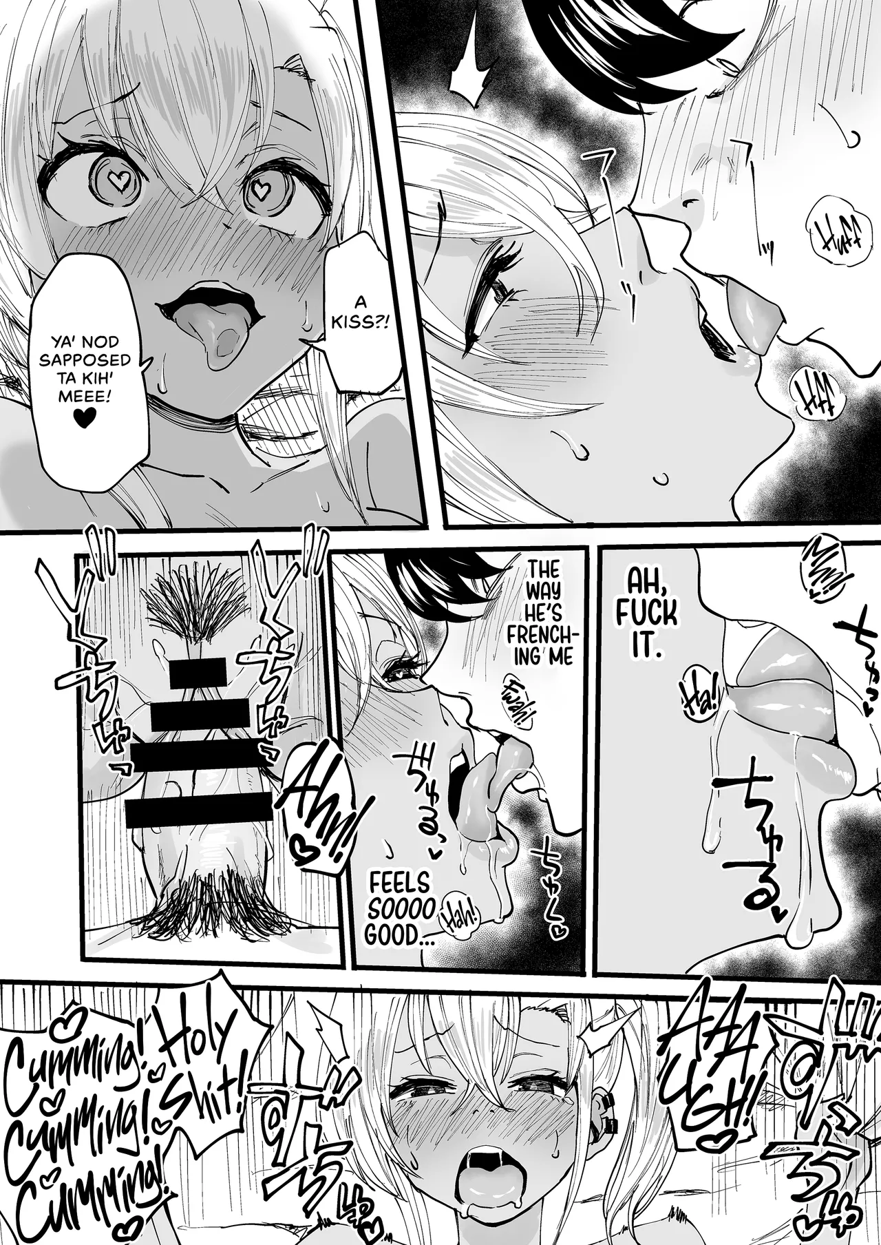 [Kurohamya (Kurosu)]Kurogal Men-esthe Jou ga Yarasetekureru Hanashi | Happy Endings with a Tanned Gyaru Massage Therapist[English] [head empty] [Digital] Page 37