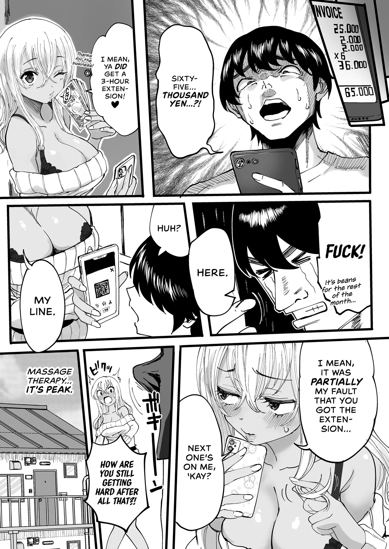 [Kurohamya (Kurosu)]Kurogal Men-esthe Jou ga Yarasetekureru Hanashi | Happy Endings with a Tanned Gyaru Massage Therapist[English] [head empty] [Digital] Page 41