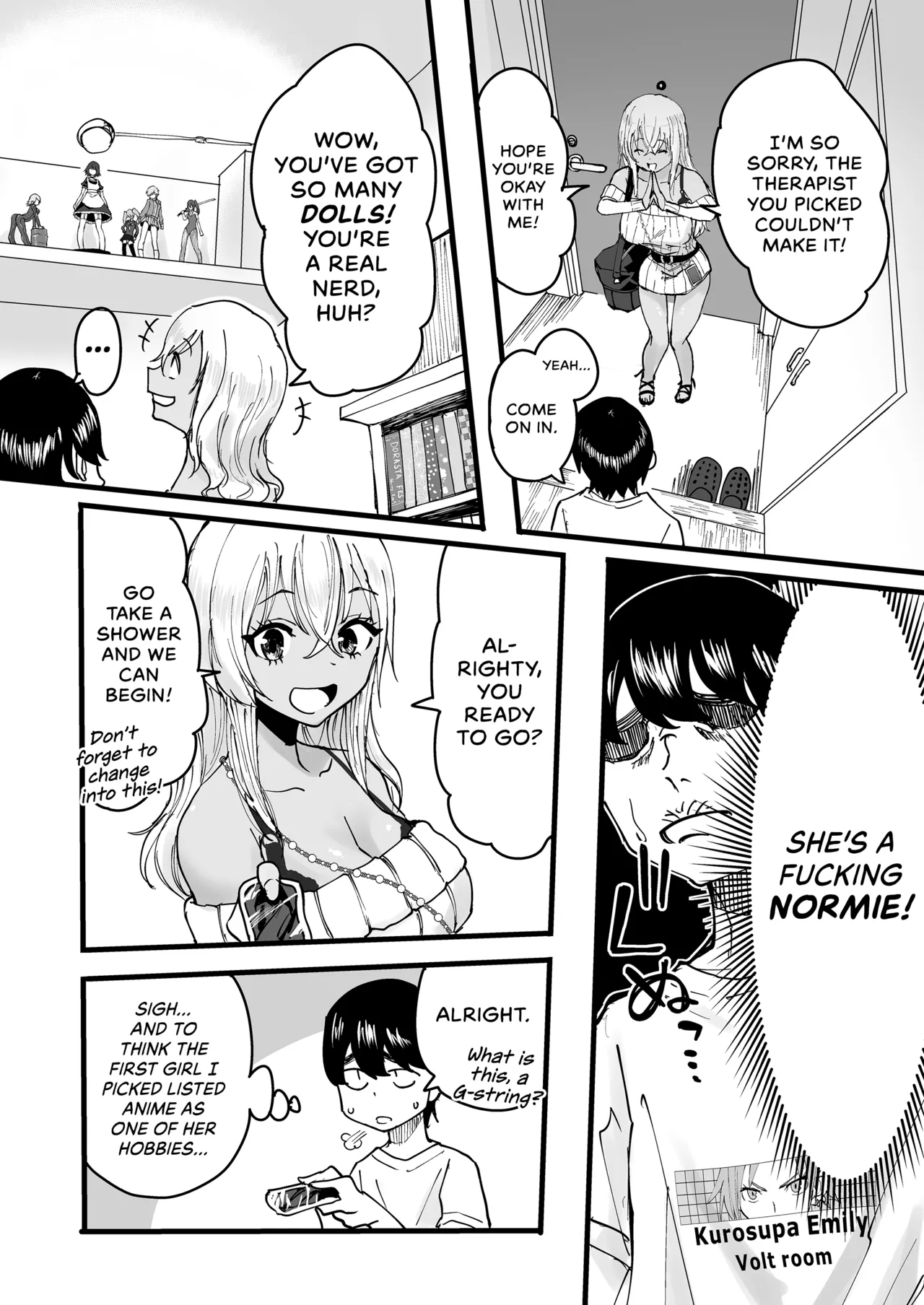 [Kurohamya (Kurosu)]Kurogal Men-esthe Jou ga Yarasetekureru Hanashi | Happy Endings with a Tanned Gyaru Massage Therapist[English] [head empty] [Digital] Page 5