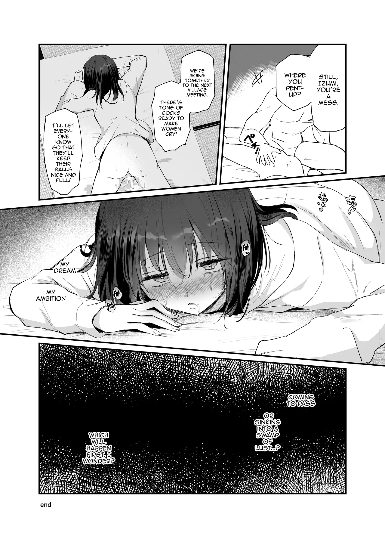 [Tetsukazuno Ao. (Emilio)]Kyonyuu de Nariagare! ~Binbounin Tsuma vs Hentai Gifu no Netorare Nouson Seikatsu~ | Use Your Huge Tits To Rise Up! ~The Netorare Daily Life In a Farming Village Of A Poor Wife vs A Perverted Father In Law~[English] {Doujins.com} Page 28
