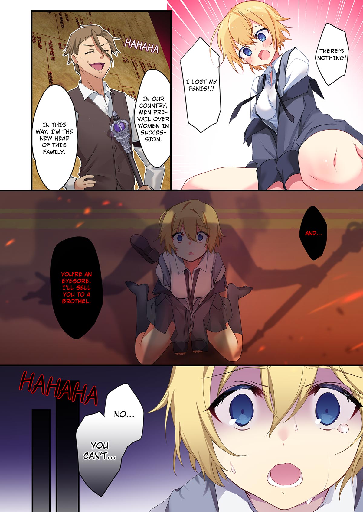[TSF no F (Kurimoti Tiduru, Hoshina Meito)]Fukushuu no Hate ni ~Onzoushi ga Nyotaika Sarete Bad End~[MTL] Page 7