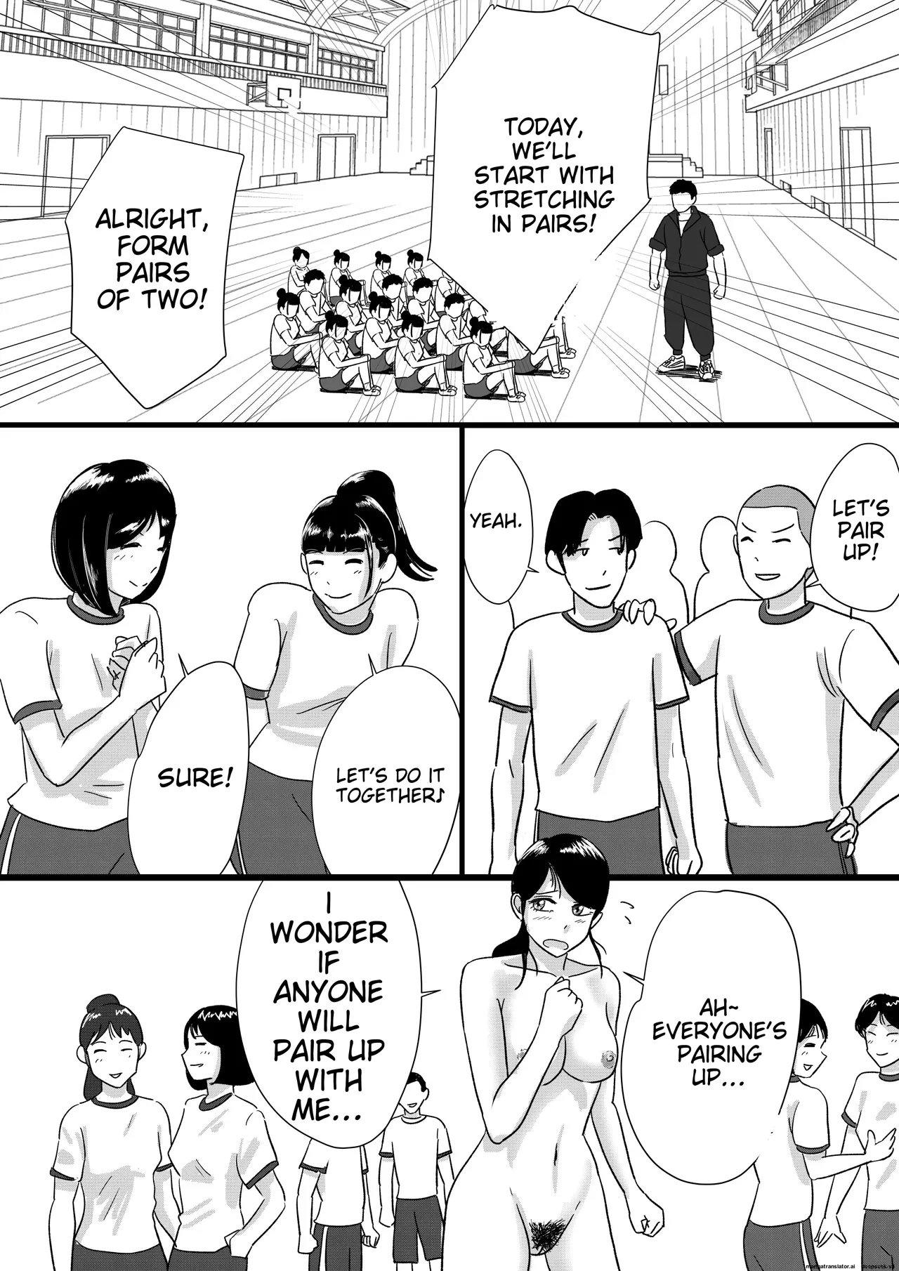[Tomoru]Shuukyoujou no Riyuu de Zenra no Joshi Kousei ga Tenkou shitekite Saikou datta Hanashi | A HIGH SCHOOL GIRL WHO'S NAKED FOR RELIGIOUS REASONS THE BEST THING ABOUT TRANSFERRING SCHOOLS[English] [MTL] Page 24