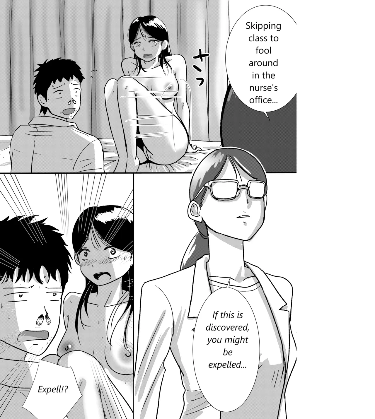 A story about a naked schoolgirl who became an example in health class for religious reasons[MTL] Page 12