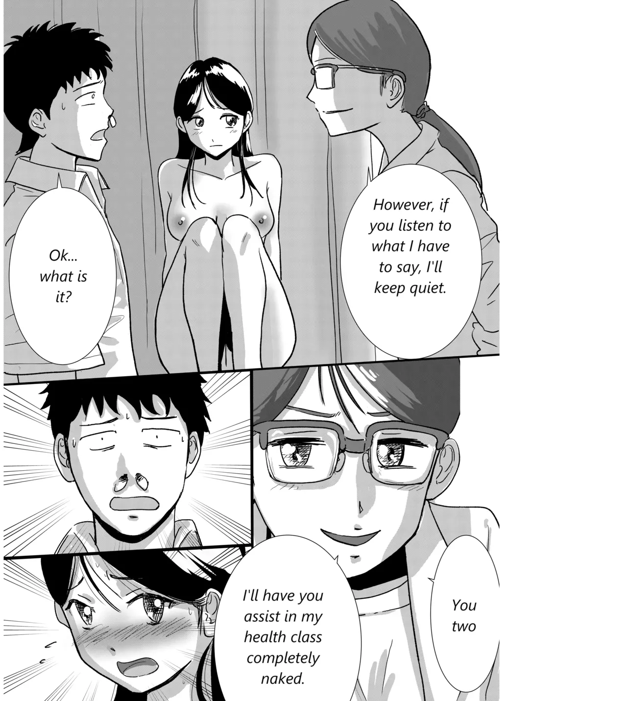 A story about a naked schoolgirl who became an example in health class for religious reasons[MTL] Page 13