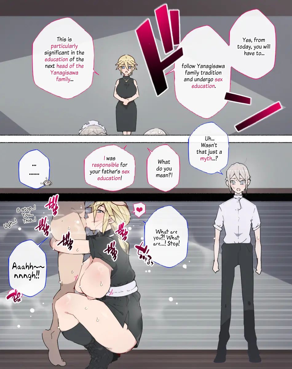[Aikokusha (Agobitch Nee-san)]Seikyouiku no Ojikan desu yo!! Bouchama! | Young Master! It's Time for Sex Education!![English] [Digital] Page 10