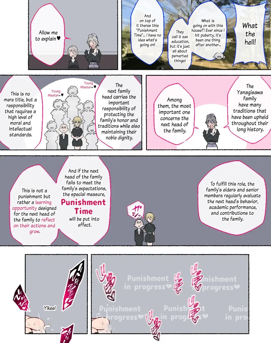 [Aikokusha (Agobitch Nee-san)]Seikyouiku no Ojikan desu yo!! Bouchama! | Young Master! It's Time for Sex Education!![English] [Digital] Page 39