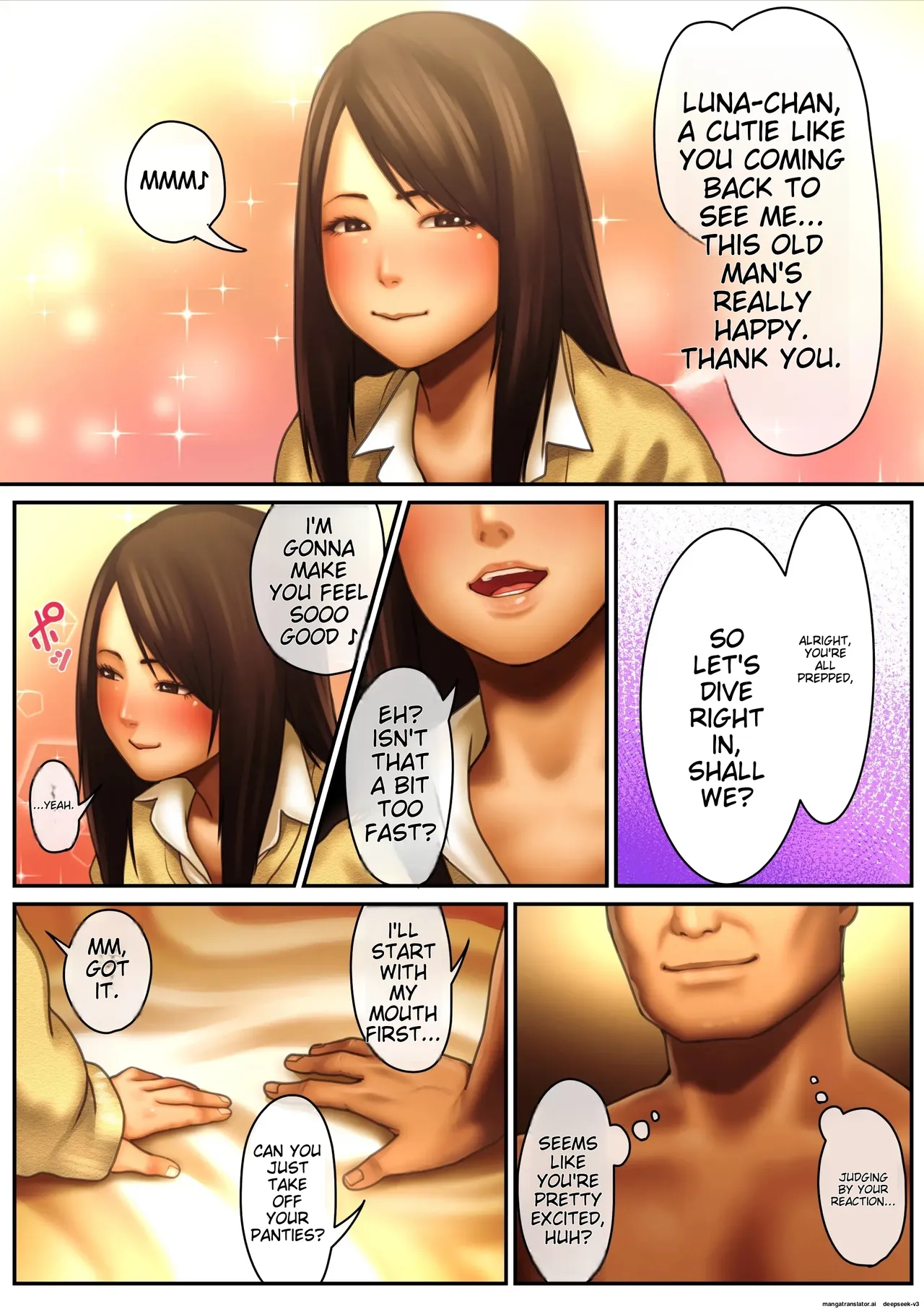 [Pussymark]10-nenkan Seieki o Tametsuzuketa Otoko no Enkou SEX -Runa Hen-[English] Page 58