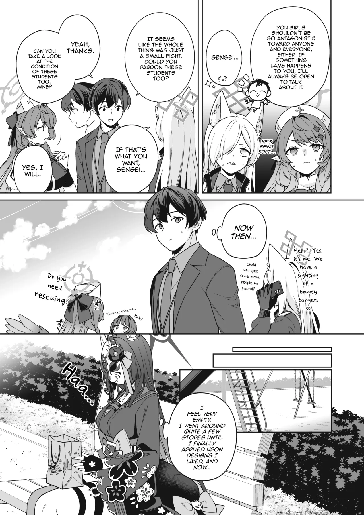 [NOMIYAGUMI (Ichinomiya)]Junjou Renjou Hatsujou Kitsune -3- | Pure♥Lovestruck♥Fox in Heat -3-(Blue Archive) [English] [mysterymeat3] [Digital] Page 8