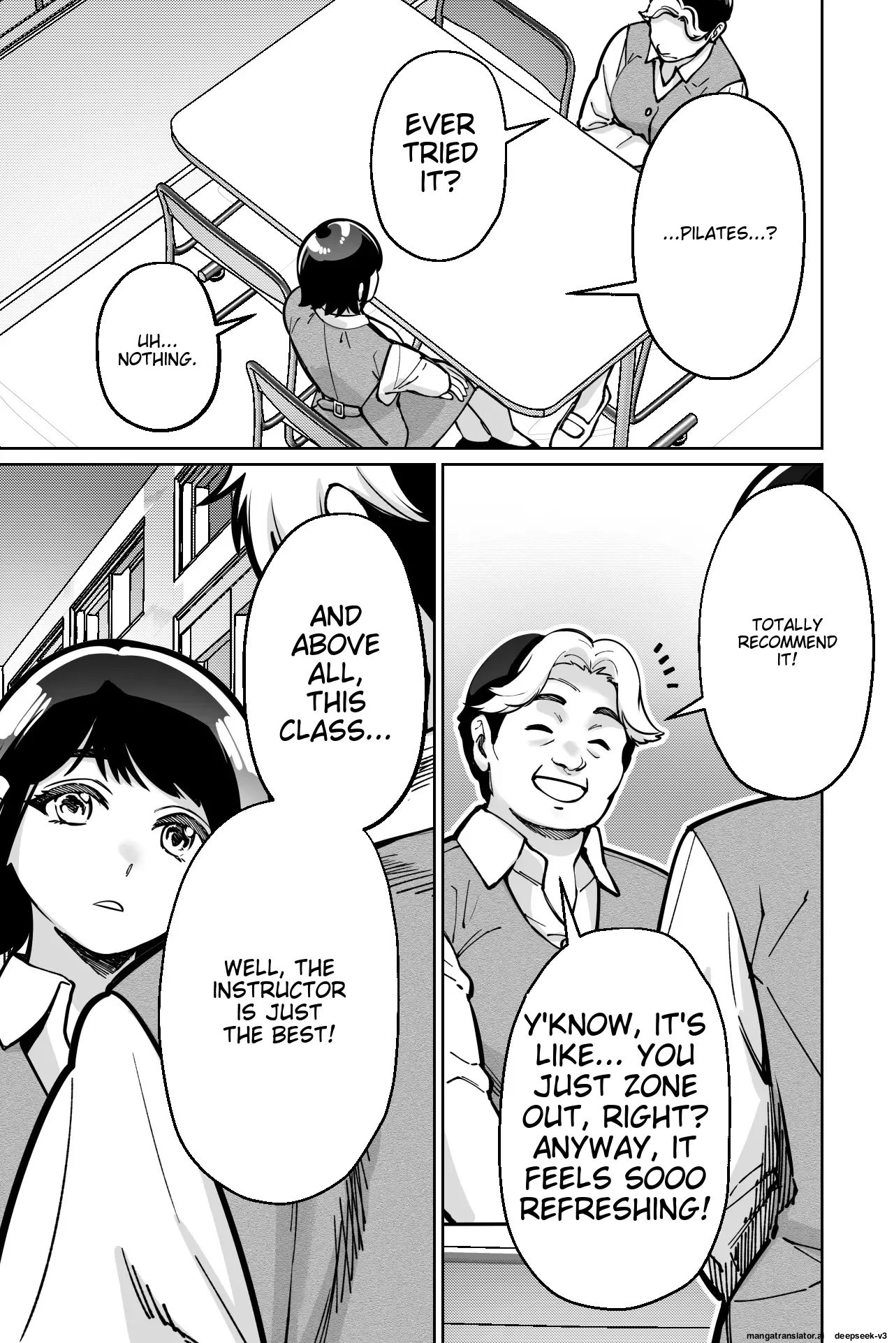 [Tokamosu]Saimin Pilates -Wakazuma, Online Lesson Koushi no Saiminjutsu ni Hamaru- | Hypnotic Pilates - A young wife gets hooked on the hypnosis of her online lesson instructor[English] Page 13