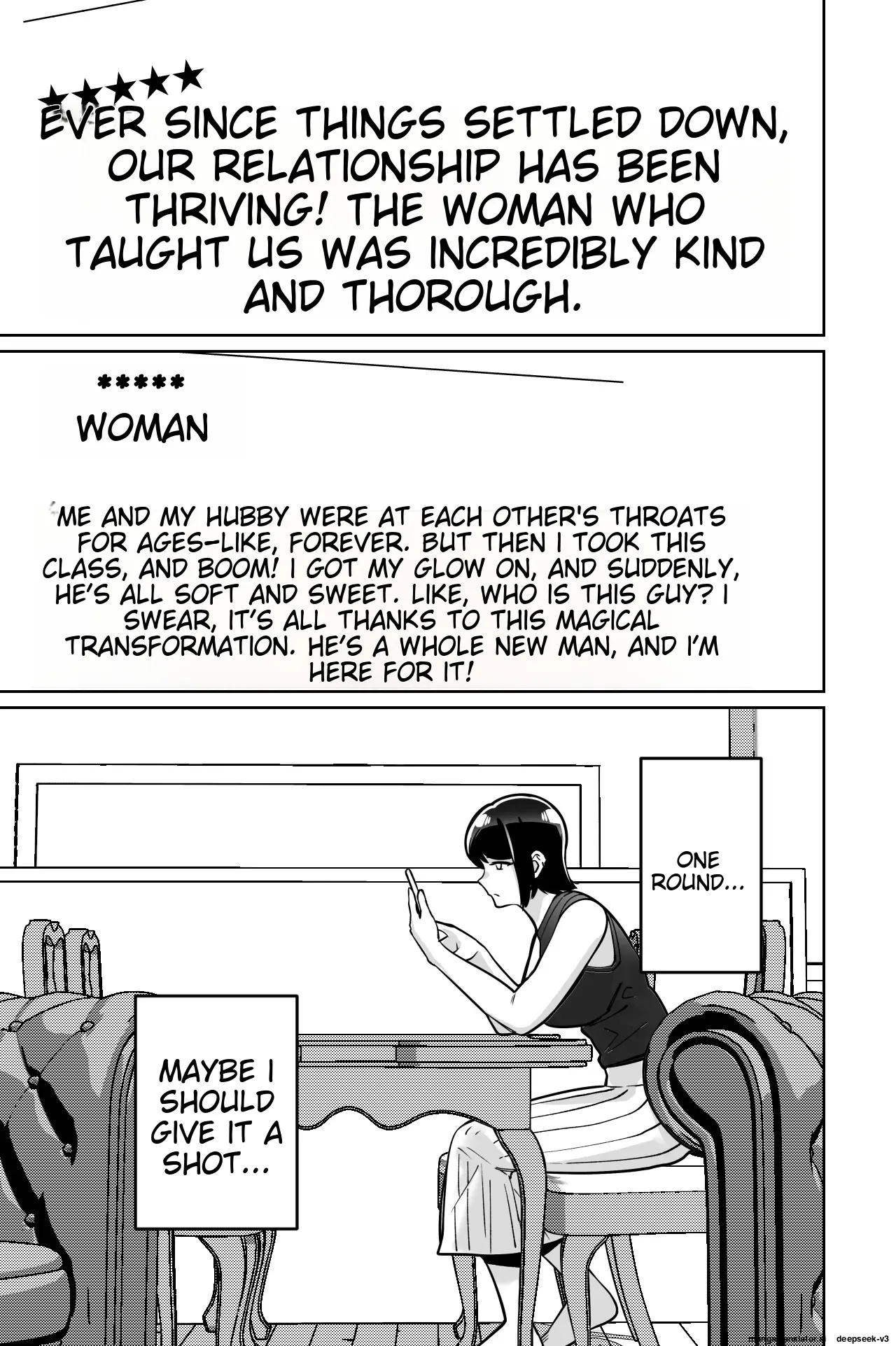 [Tokamosu]Saimin Pilates -Wakazuma, Online Lesson Koushi no Saiminjutsu ni Hamaru- | Hypnotic Pilates - A young wife gets hooked on the hypnosis of her online lesson instructor[English] Page 19