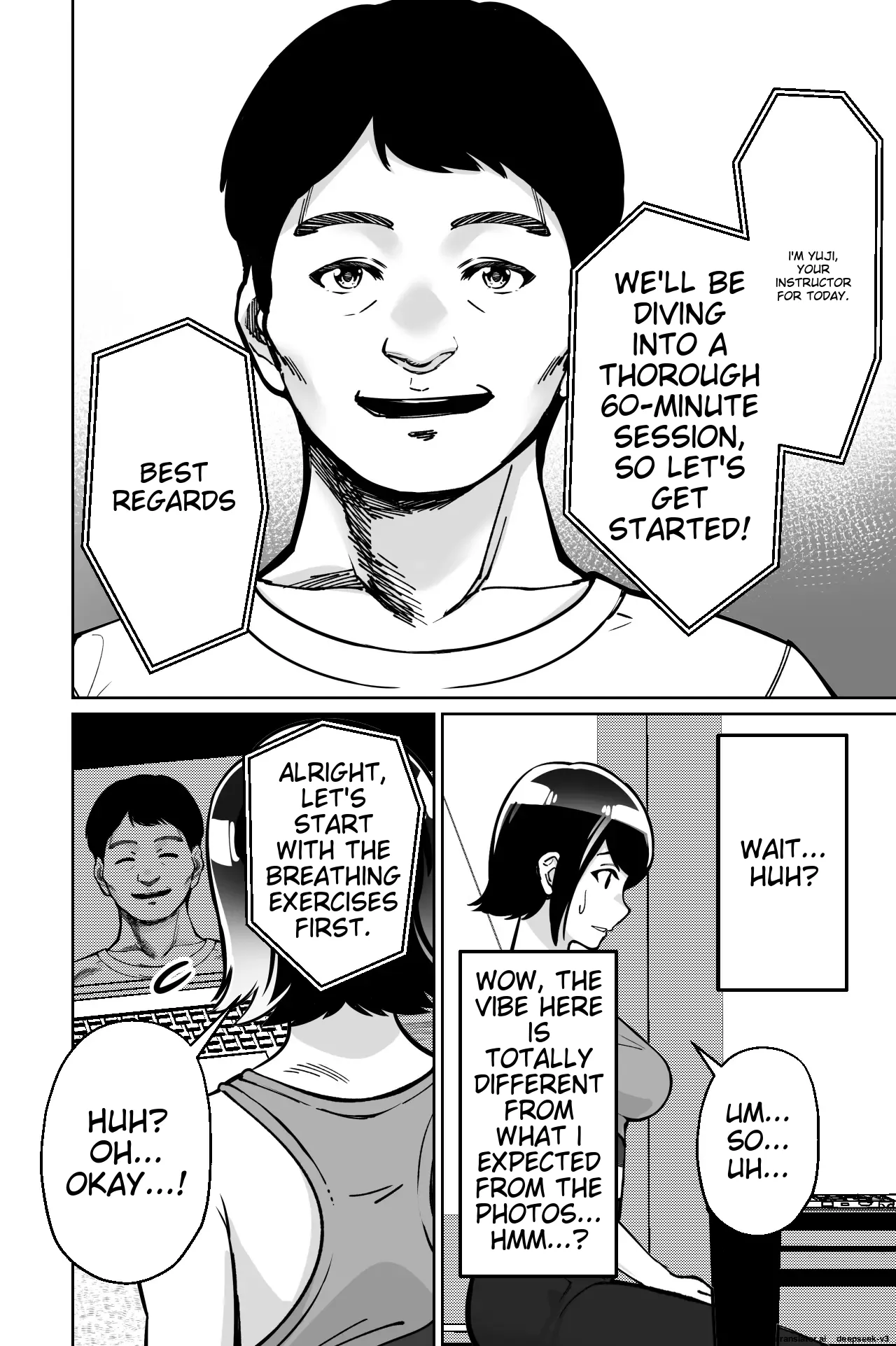 [Tokamosu]Saimin Pilates -Wakazuma, Online Lesson Koushi no Saiminjutsu ni Hamaru- | Hypnotic Pilates - A young wife gets hooked on the hypnosis of her online lesson instructor[English] Page 26