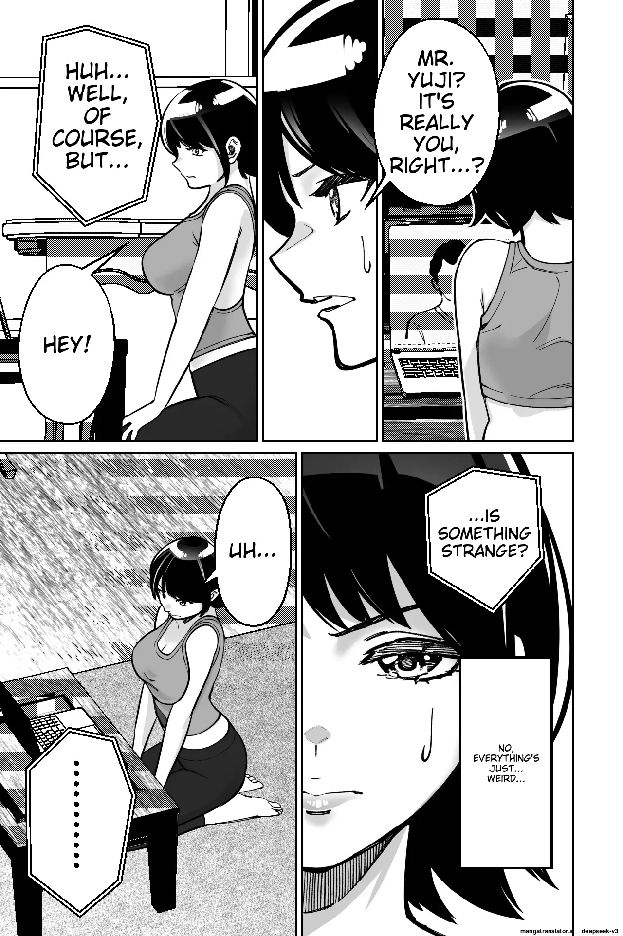 [Tokamosu]Saimin Pilates -Wakazuma, Online Lesson Koushi no Saiminjutsu ni Hamaru- | Hypnotic Pilates - A young wife gets hooked on the hypnosis of her online lesson instructor[English] Page 29