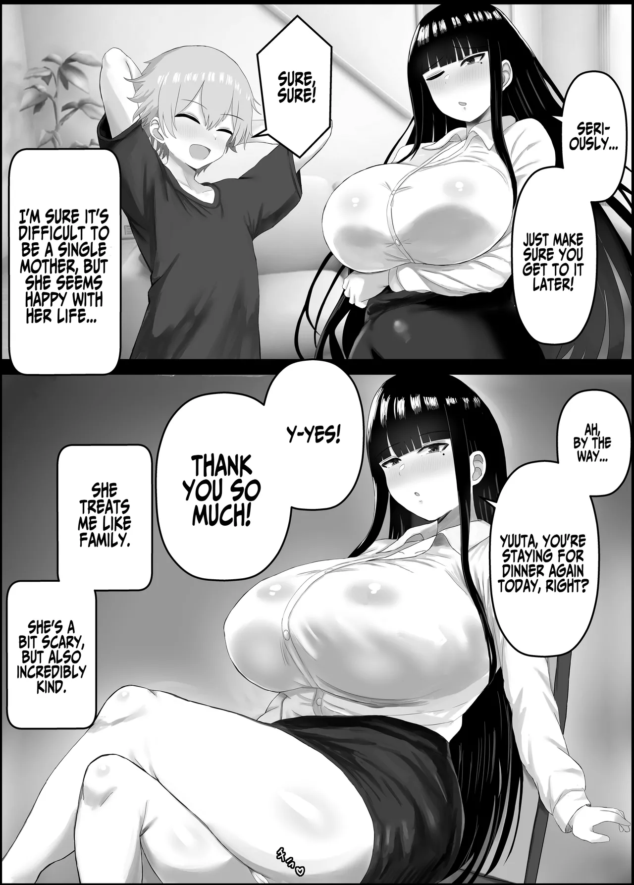 [Hagure Moguri]Boku to Shinyuu no Okaa-san | My Buddy's Mom And Me[English] [Iulius] Page 4