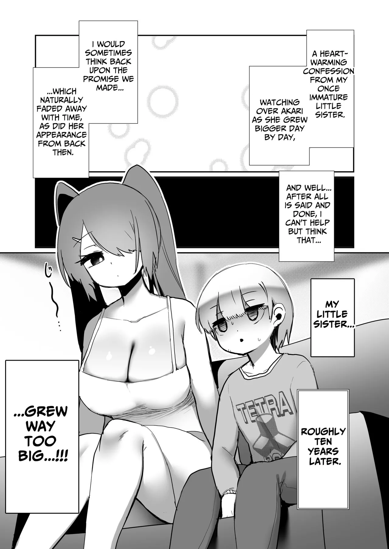[Kazunoko-tei (Kazunoko)]Ai mo Size mo Dekai Imouto no Hanashi | My Little Sister Has a Big Body...And a Big Heart![English] [tsuyoshi] Page 4