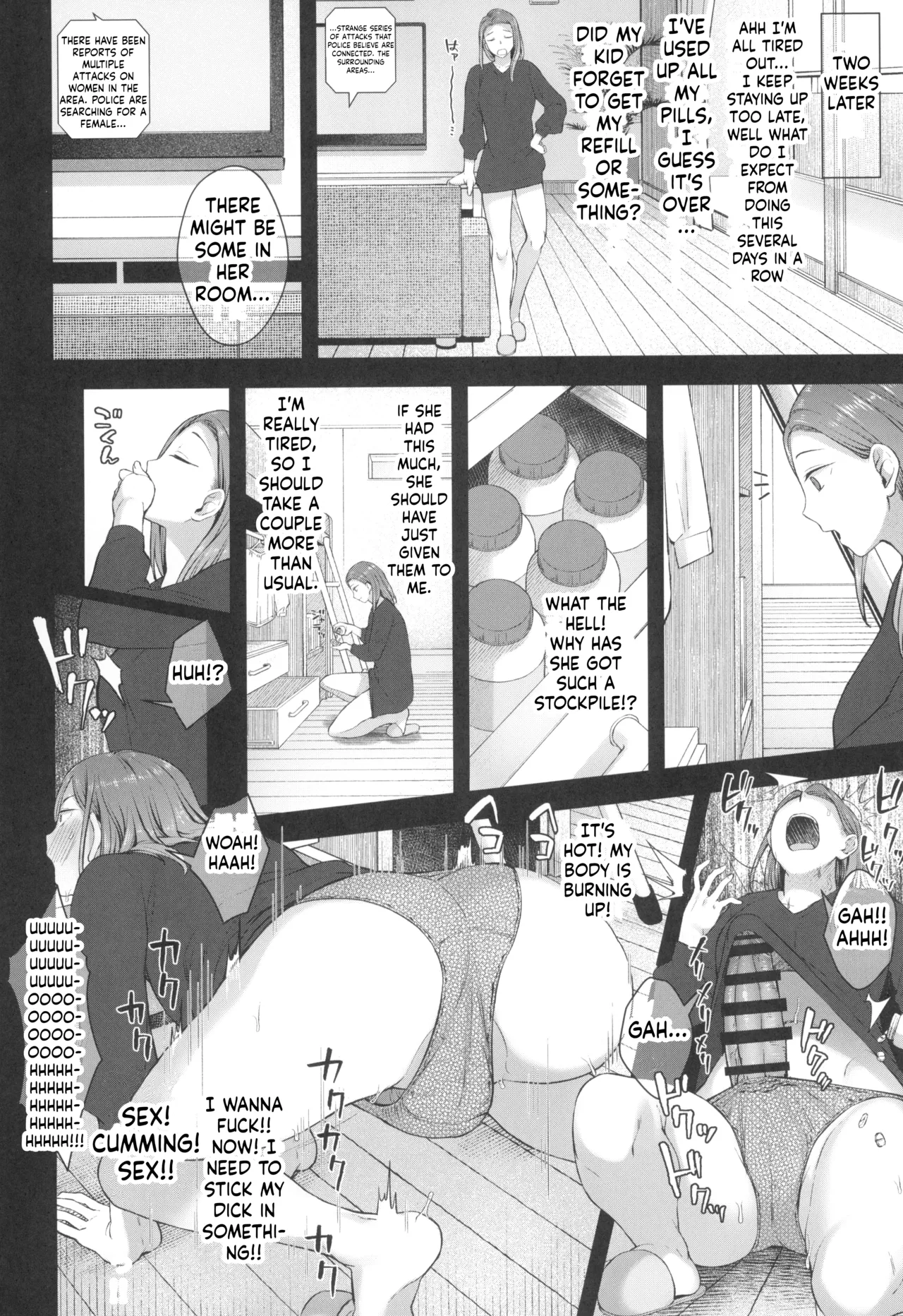 (Futaket 32) [Silicon Jichou (Condessa)]Kusuri to ◯◯◯ wa Tsukai Sugi  Chuui.[English] [ushirotranslations] Page 25