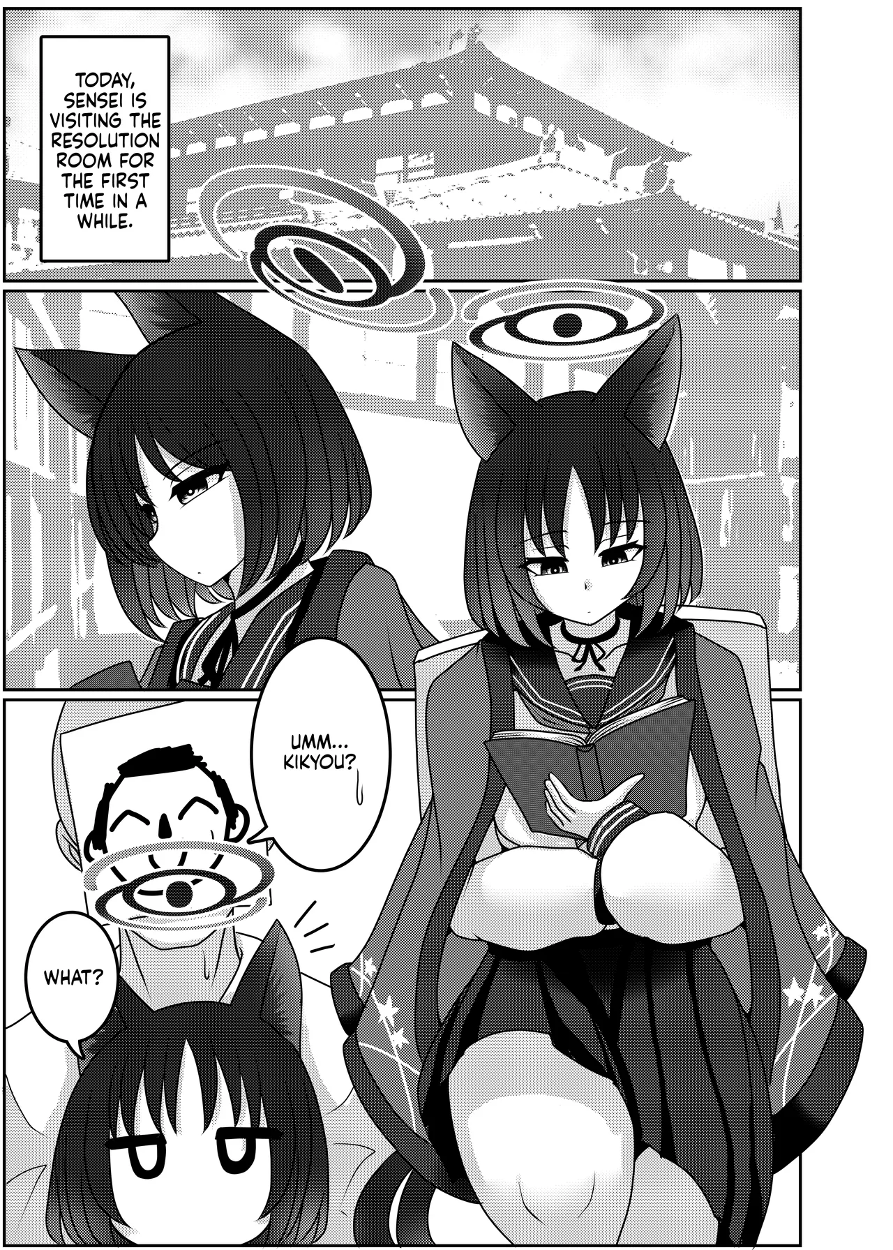 [Bouzen Meiden R (Anago)]Kiryuu Kikyou wa Haramitai | Kiryuu Kikyou's desire to get pregnant(Blue Archive) [English] [Digital] Page 2