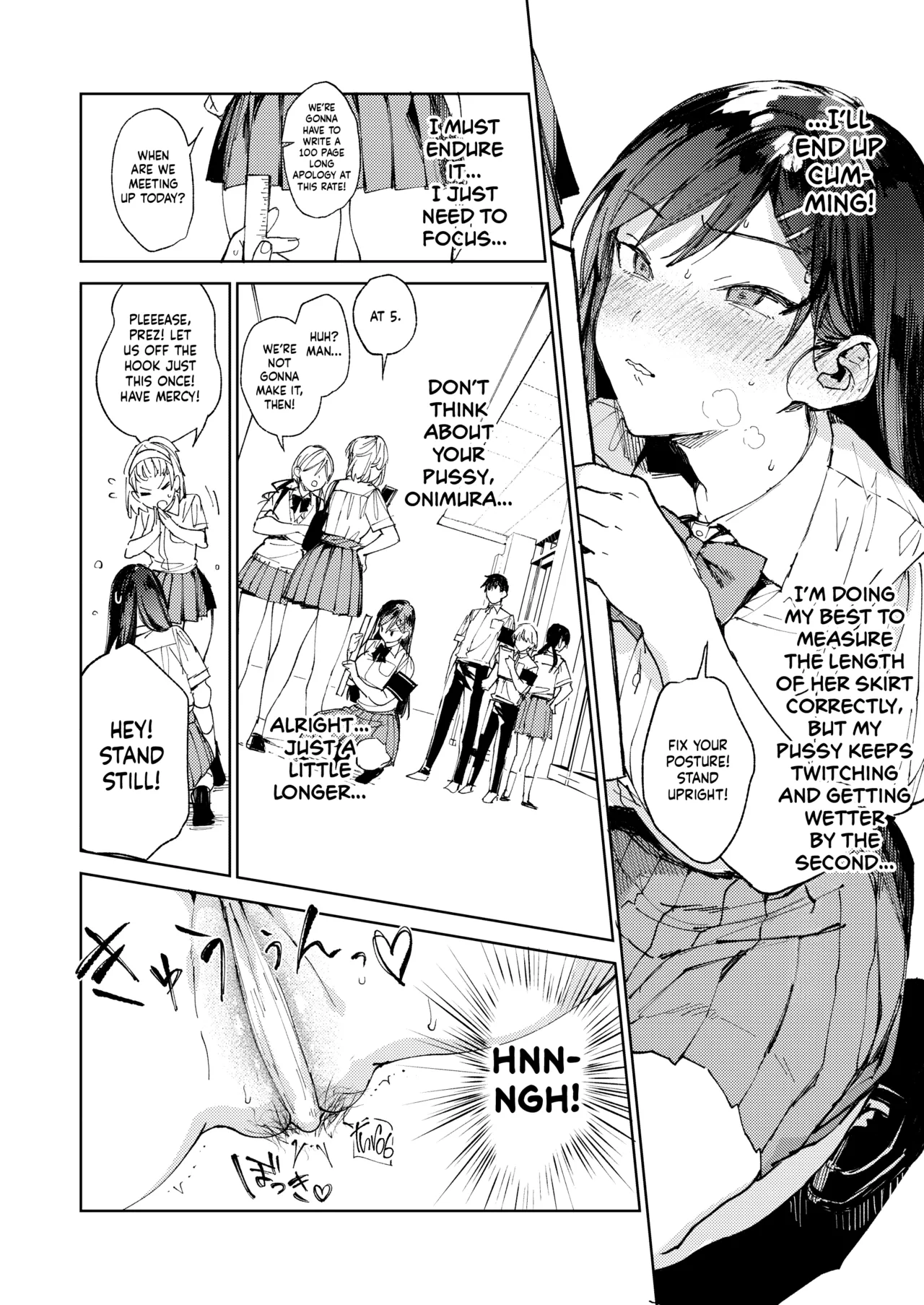 [BOOCH (Booch)]Kiritsu ni Kibishii Fuuki Iinchou wa Kounai de Himitsu no Dosukebe Onanie ga Yamerarenai! | The Strict Head of the DIsciplinary Committee Just Can't Stop Masturbating at School![English] [Shiromaru] [Digital] Page 19