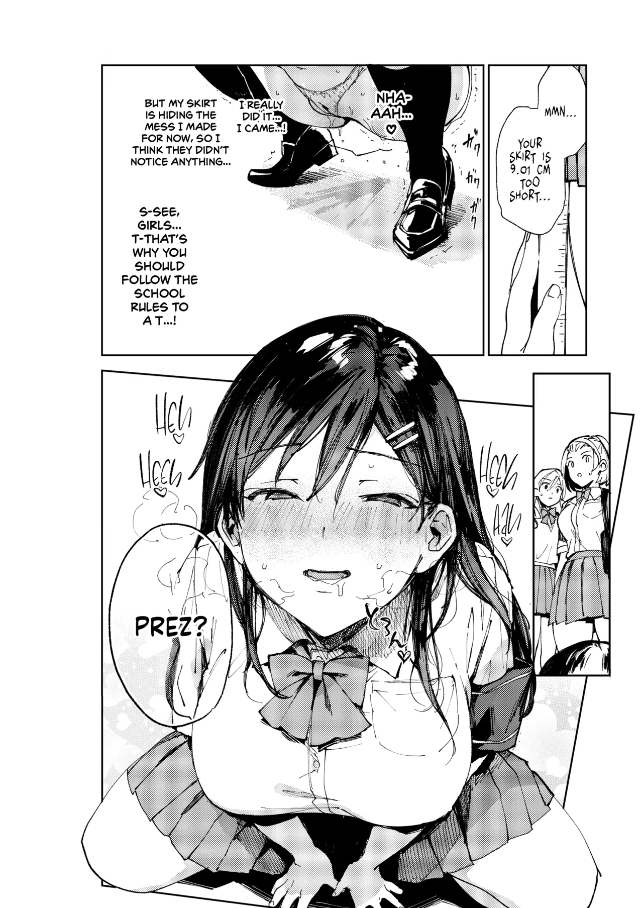 [BOOCH (Booch)]Kiritsu ni Kibishii Fuuki Iinchou wa Kounai de Himitsu no Dosukebe Onanie ga Yamerarenai! | The Strict Head of the DIsciplinary Committee Just Can't Stop Masturbating at School![English] [Shiromaru] [Digital] Page 21
