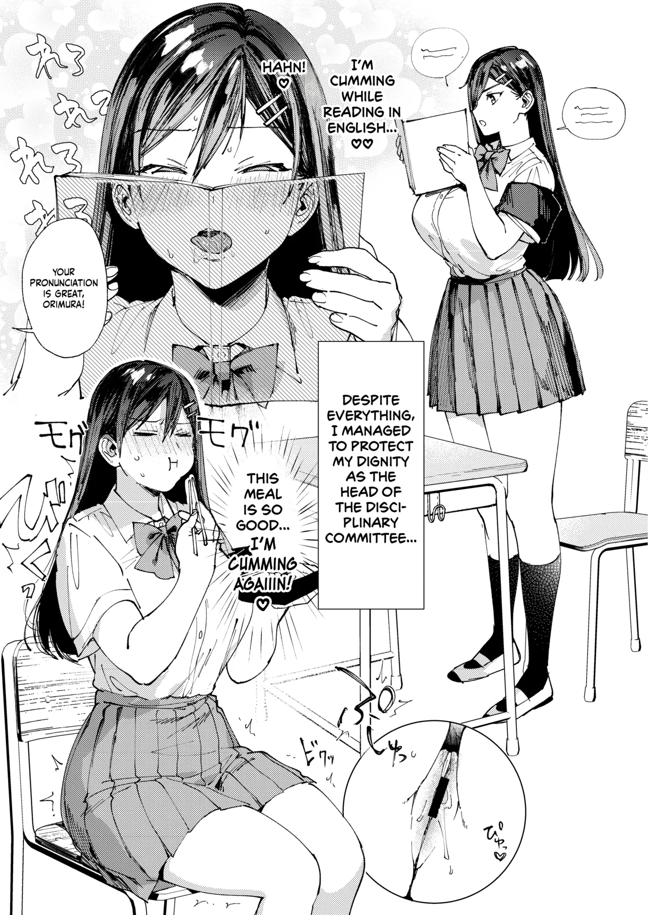 [BOOCH (Booch)]Kiritsu ni Kibishii Fuuki Iinchou wa Kounai de Himitsu no Dosukebe Onanie ga Yamerarenai! | The Strict Head of the DIsciplinary Committee Just Can't Stop Masturbating at School![English] [Shiromaru] [Digital] Page 30