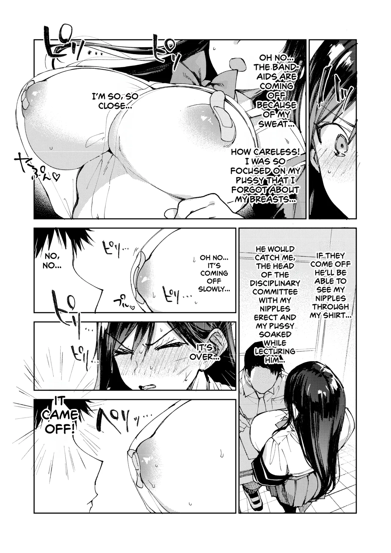 [BOOCH (Booch)]Kiritsu ni Kibishii Fuuki Iinchou wa Kounai de Himitsu no Dosukebe Onanie ga Yamerarenai! | The Strict Head of the DIsciplinary Committee Just Can't Stop Masturbating at School![English] [Shiromaru] [Digital] Page 32
