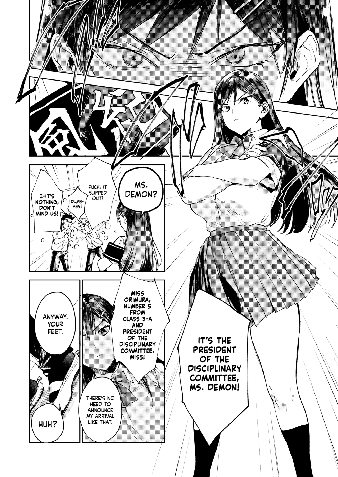 [BOOCH (Booch)]Kiritsu ni Kibishii Fuuki Iinchou wa Kounai de Himitsu no Dosukebe Onanie ga Yamerarenai! | The Strict Head of the DIsciplinary Committee Just Can't Stop Masturbating at School![English] [Shiromaru] [Digital] Page 5
