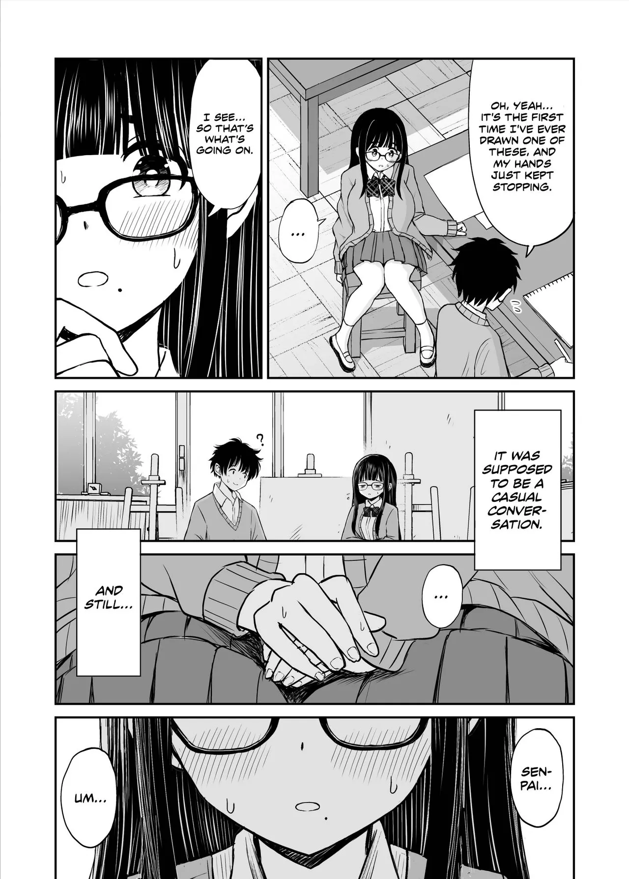 [Kotorakku]Bijutsubu no Kyonyuu Kouhai ga Nude Model ni Natta Kekka Amari ni Ero Sugite Ore no Geijutsu ga Bakuhatsushita Hanashi[English] [Decensored] Page 10