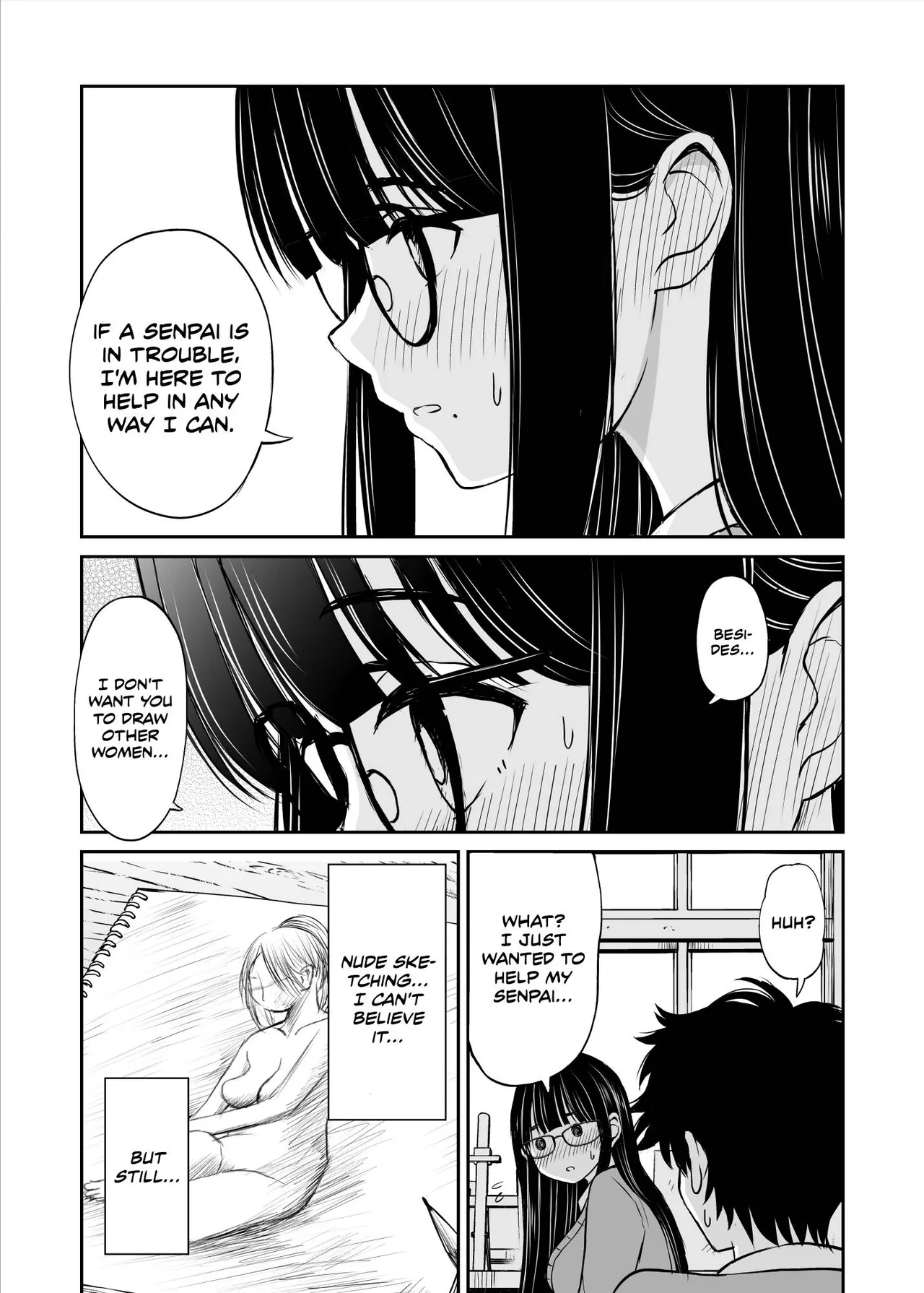 [Kotorakku]Bijutsubu no Kyonyuu Kouhai ga Nude Model ni Natta Kekka Amari ni Ero Sugite Ore no Geijutsu ga Bakuhatsushita Hanashi[English] [Decensored] Page 12