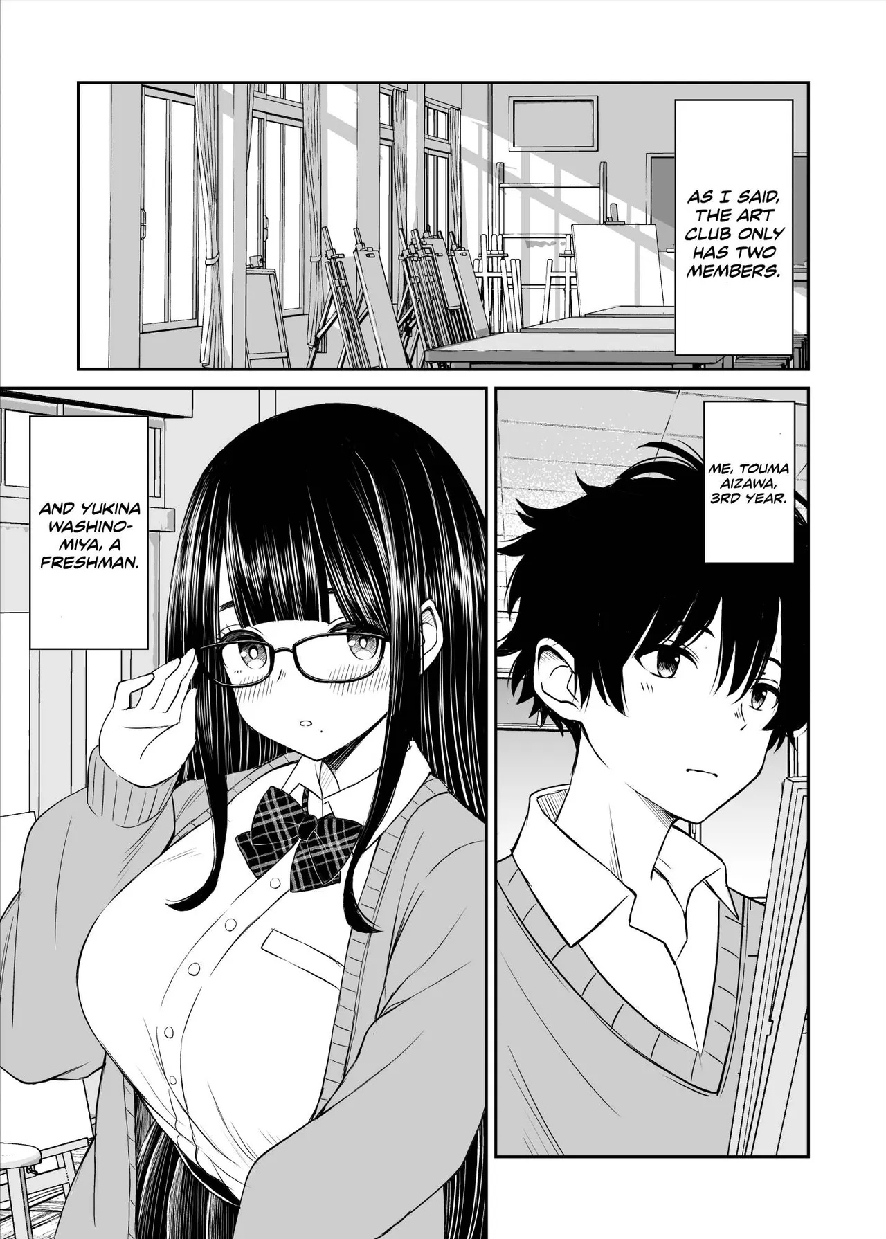 [Kotorakku]Bijutsubu no Kyonyuu Kouhai ga Nude Model ni Natta Kekka Amari ni Ero Sugite Ore no Geijutsu ga Bakuhatsushita Hanashi[English] [Decensored] Page 4