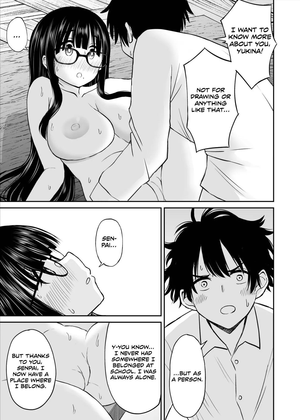 [Kotorakku]Bijutsubu no Kyonyuu Kouhai ga Nude Model ni Natta Kekka Amari ni Ero Sugite Ore no Geijutsu ga Bakuhatsushita Hanashi[English] [Decensored] Page 40