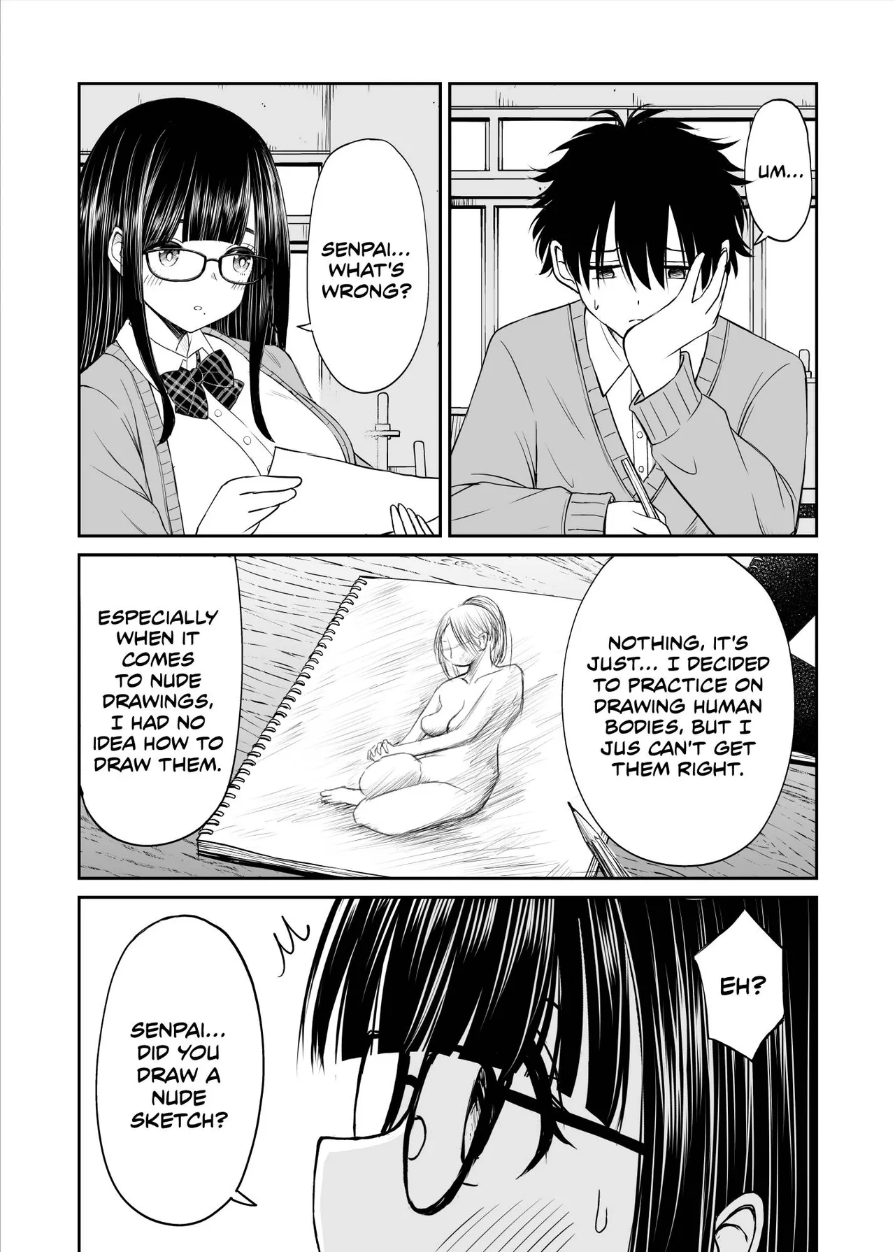 [Kotorakku]Bijutsubu no Kyonyuu Kouhai ga Nude Model ni Natta Kekka Amari ni Ero Sugite Ore no Geijutsu ga Bakuhatsushita Hanashi[English] [Decensored] Page 9