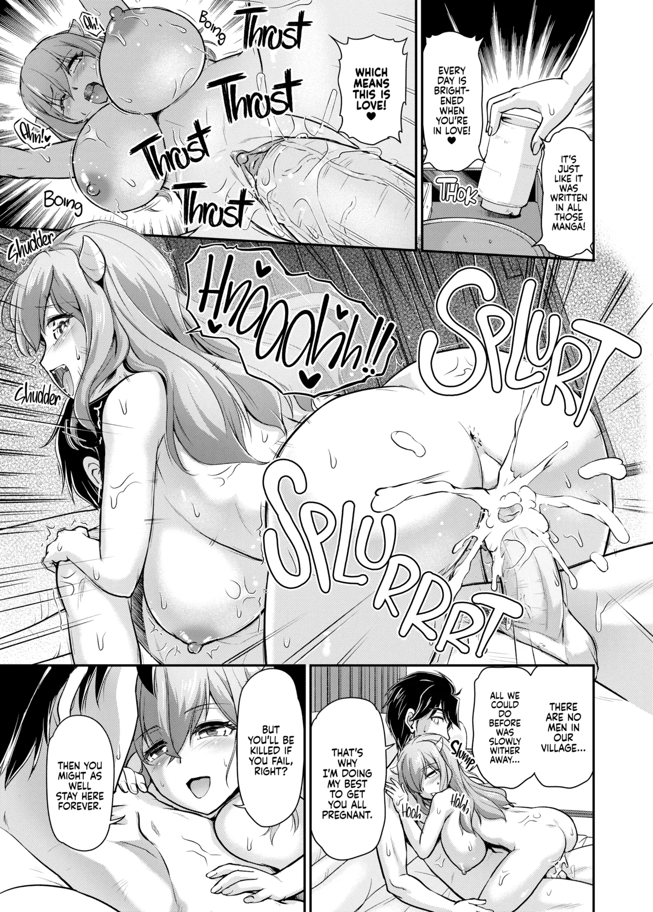 [Urase Shioji]Oni Harame: Impregnate ALL the Oni![English] {Full Moon} [Decensored] [Digital] Page 128
