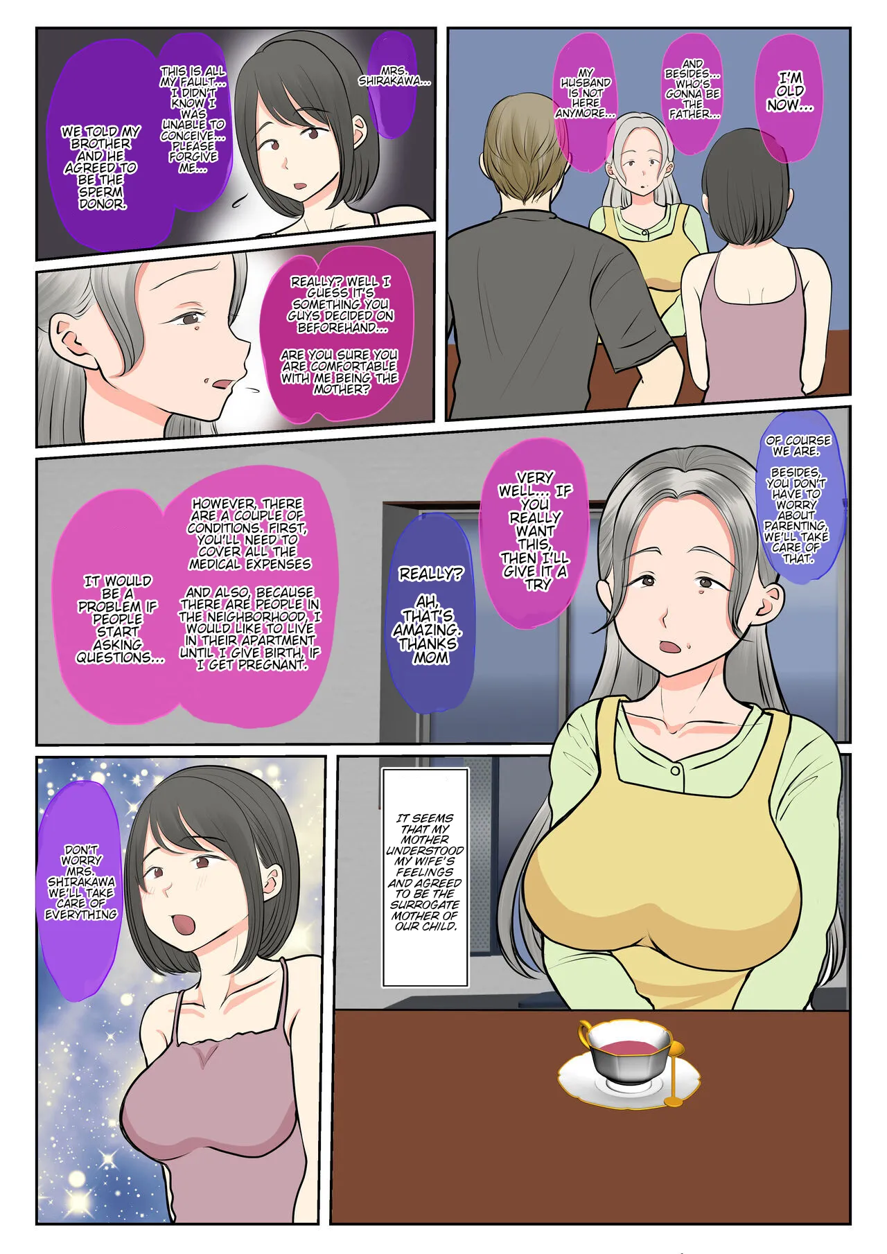 [Benii Kenkyuujo]Jitsubo Dairi Shussan ~Shirakawa Yuuka no Baai~ Zenpen + Kouhen | Surrogacy: The case of Yuka Shirakawa[English] Page 8