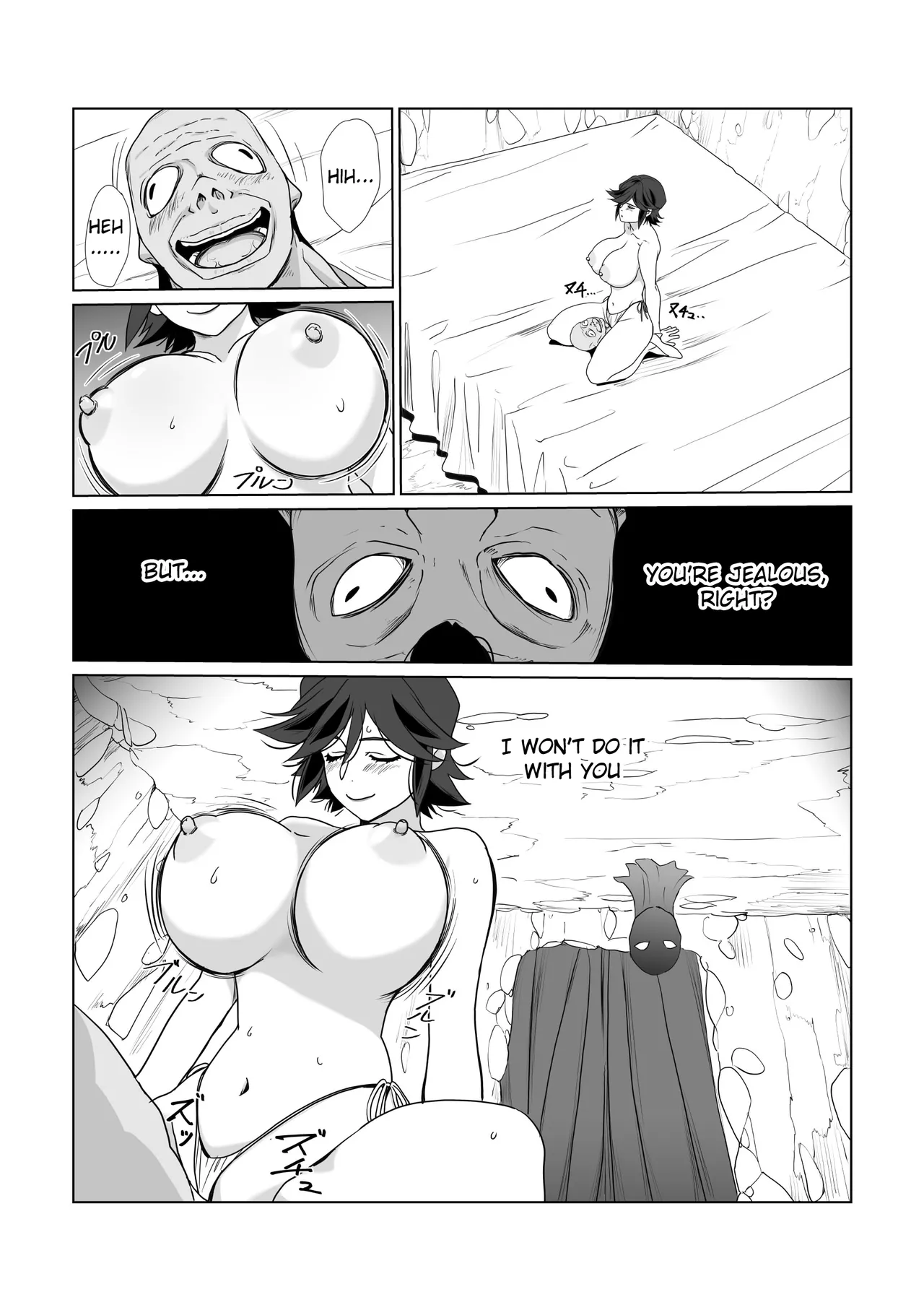 [Wonderful Sweater]Hitozuma Boukensha Doukutsu 2 ~Monster Senmon Doukutsu Soap Cosplay Paizuri Kyousha Course~[English] [Raknnkarscans] Page 54