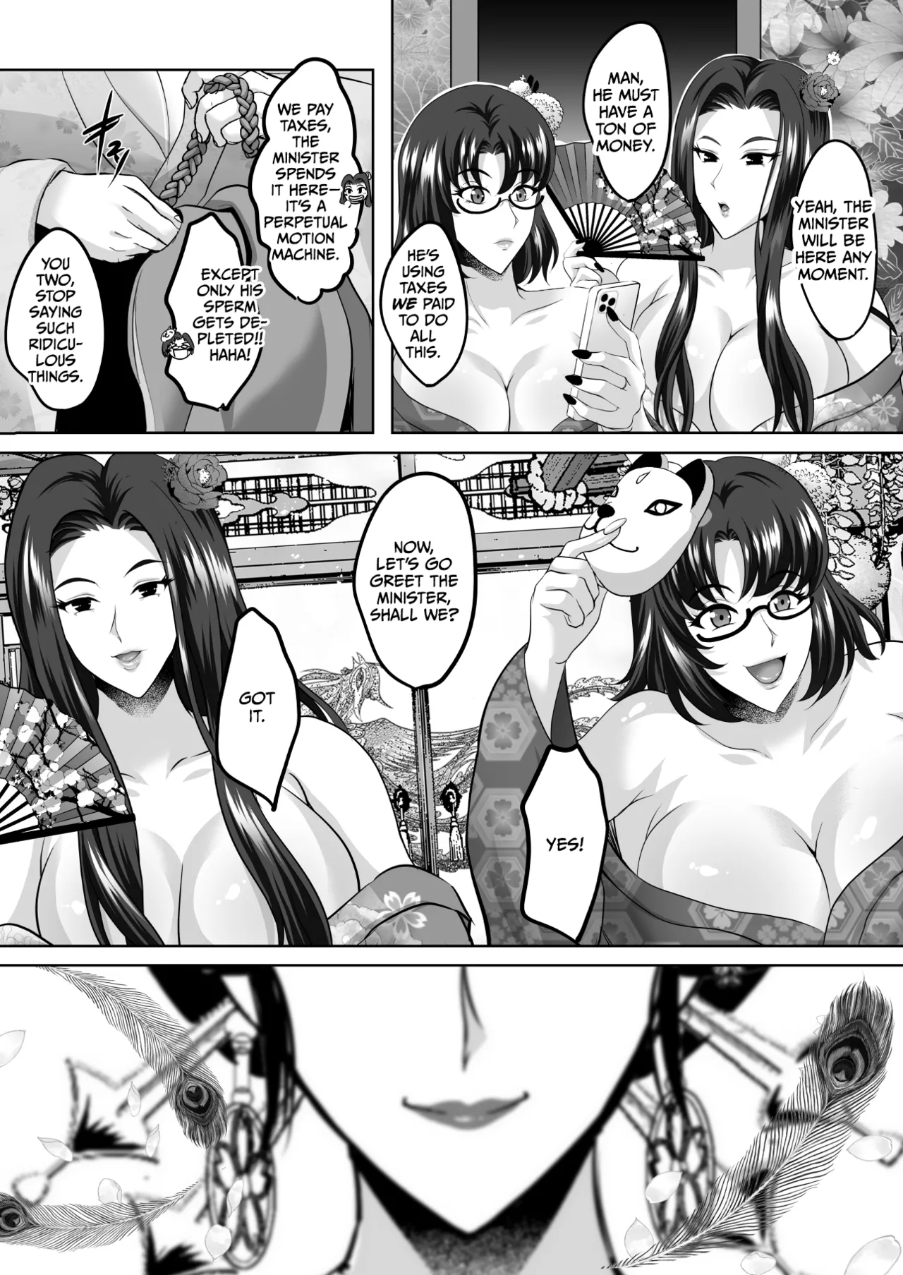 [Shouchuu MAC (Hozumi Kenji)]Inyoku no Tou 2 - Ootori Miyabi ~ Kasou Seiatsu[English][CulturedCommissions] Page 46