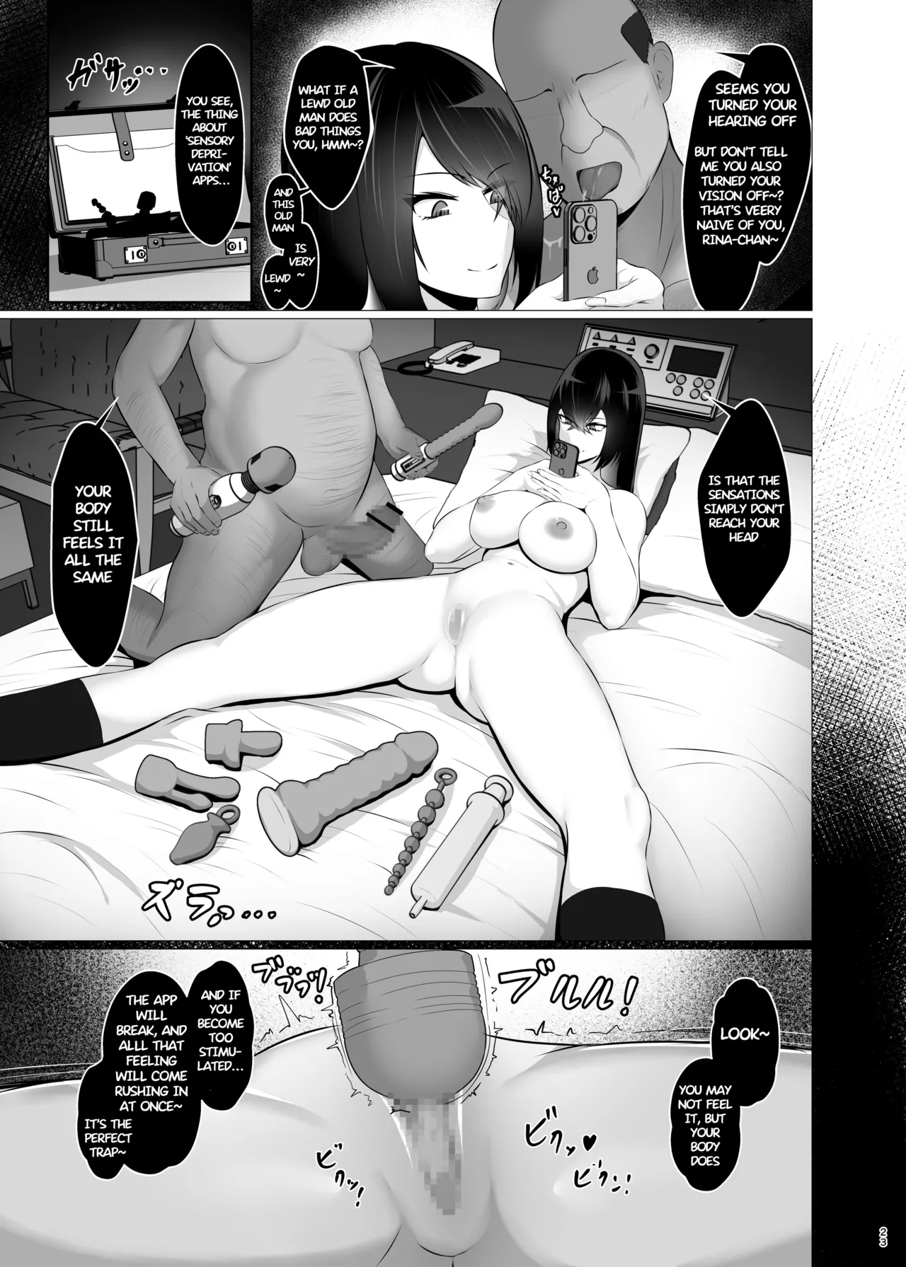 [Jakky]Kankaku Shadan x Papakatsu: Ha? Watashi ga Kanjiteru Wakenai Daro Baka ga | Sensory Deprivation X Sugar Daddy: Ha? As If I'd Feel Good, Dumbass![English] Page 23