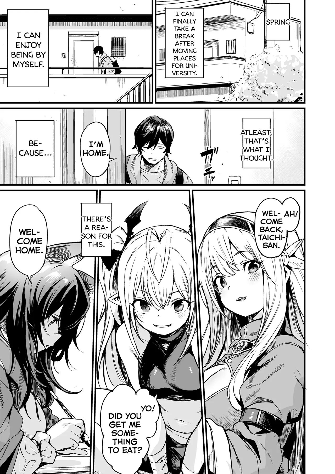 [Ikkizuka (Kizuka Kazuki)]Isekai kara Kimashita. | They Came From a Different World[English] [Digital] Page 3