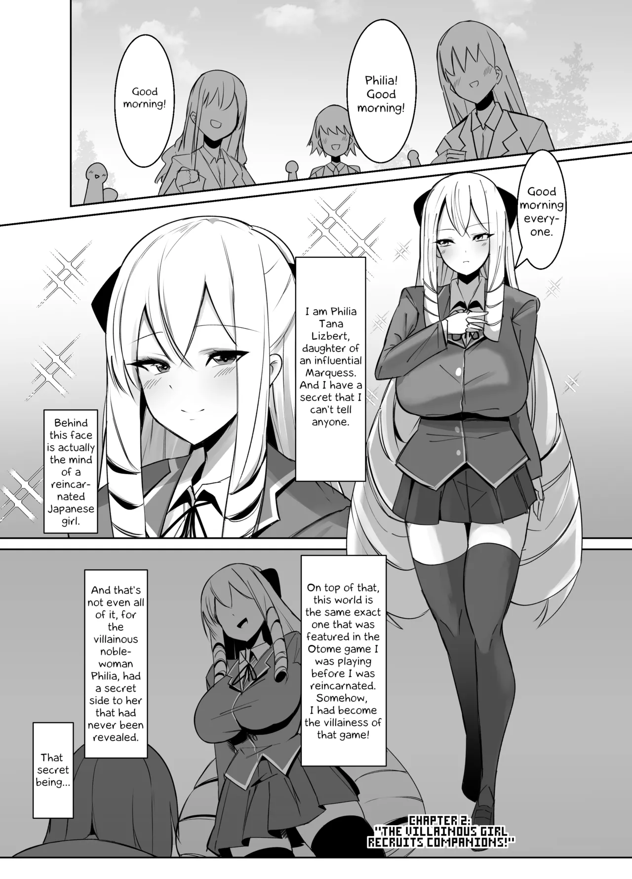 [COSCOteikoku (sella)]Otome Game no Akuyaku Reijou ni Tensei Shitara Ura Settei de Futanari deshita ~Ch. 2~ | I was reincarnated as a villainess in an otome Game who was a futanari in her backstory[Digital] [English] [Erelzen] Page 2
