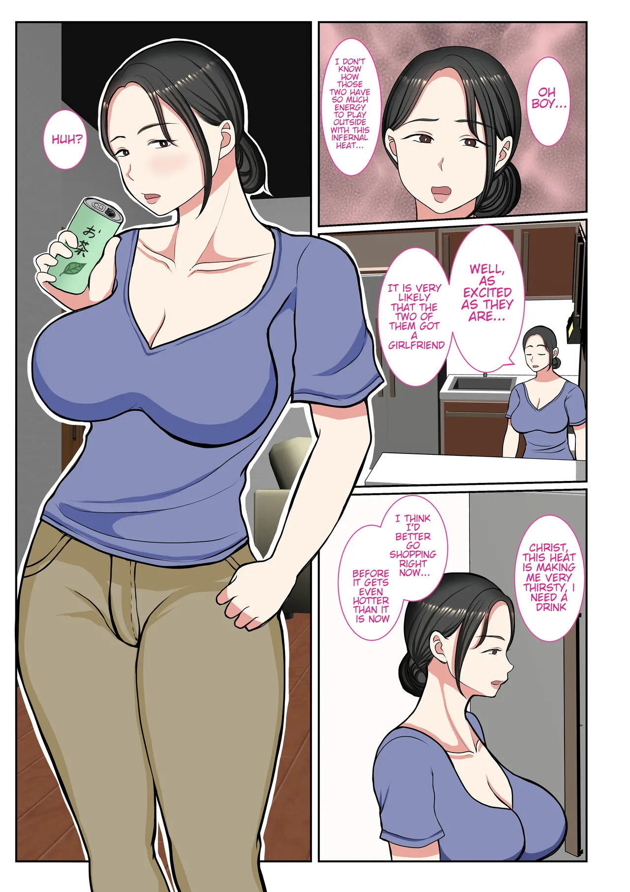 [Benii Kenkyuujo]Suekko no Boku wa Mizugi Kaa-chan de Doutei Sotsugyou shichaimashita | The Day the youngest son lost his virginity thanks to his mother in a swimsuit.[English] Page 3
