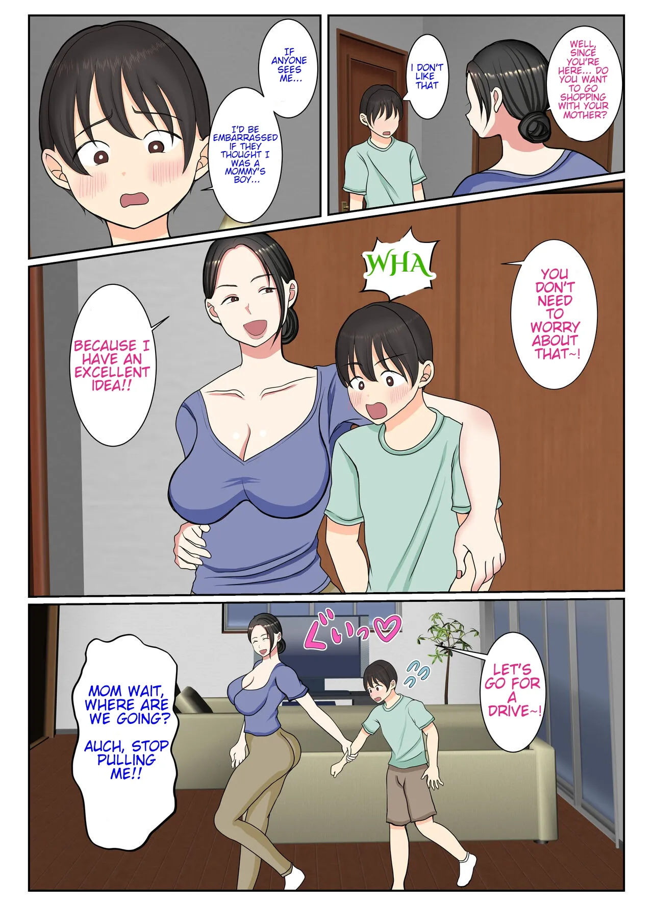 [Benii Kenkyuujo]Suekko no Boku wa Mizugi Kaa-chan de Doutei Sotsugyou shichaimashita | The Day the youngest son lost his virginity thanks to his mother in a swimsuit.[English] Page 6