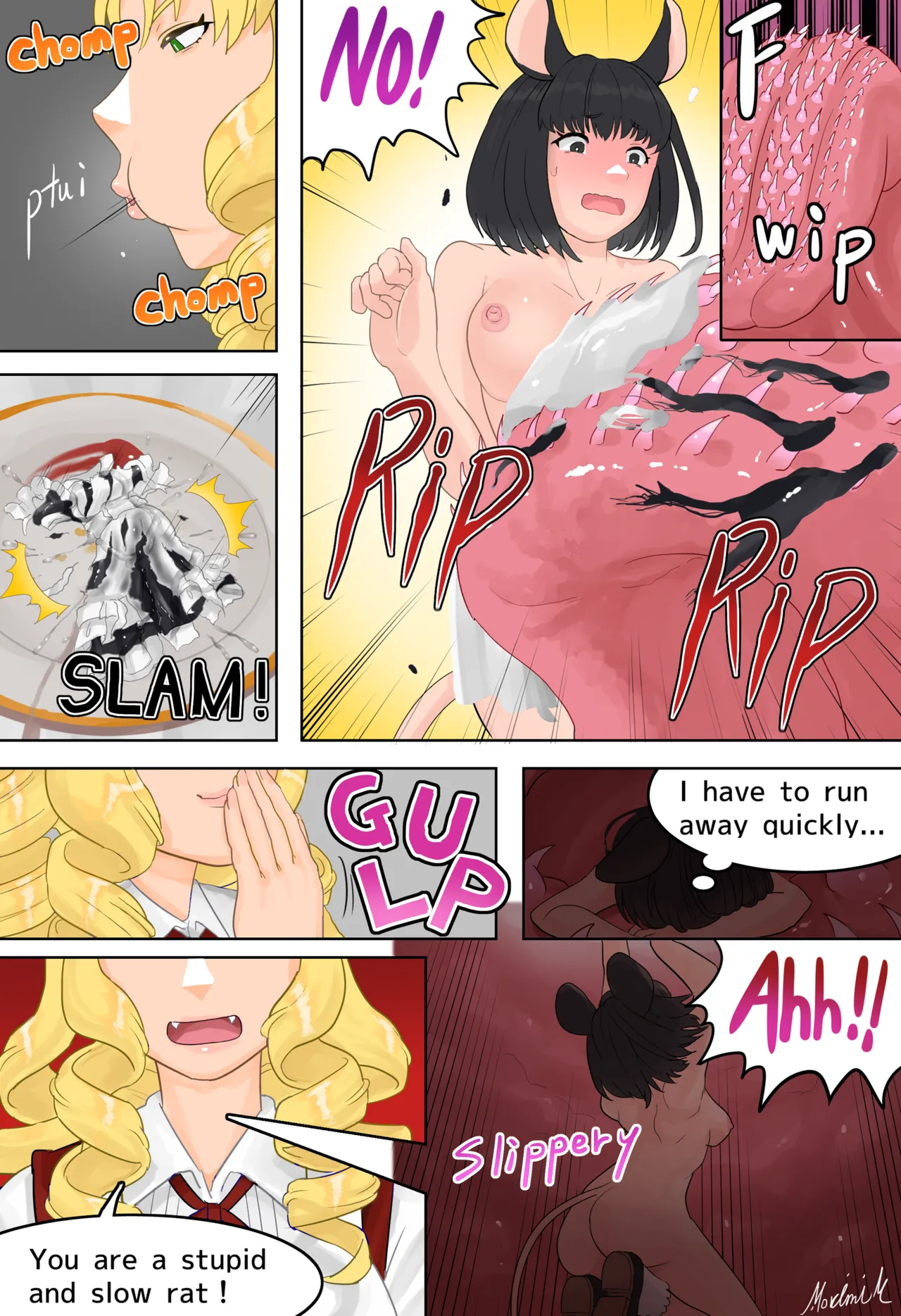 [kawaduya]Cat girl and little mouse girl Page 3