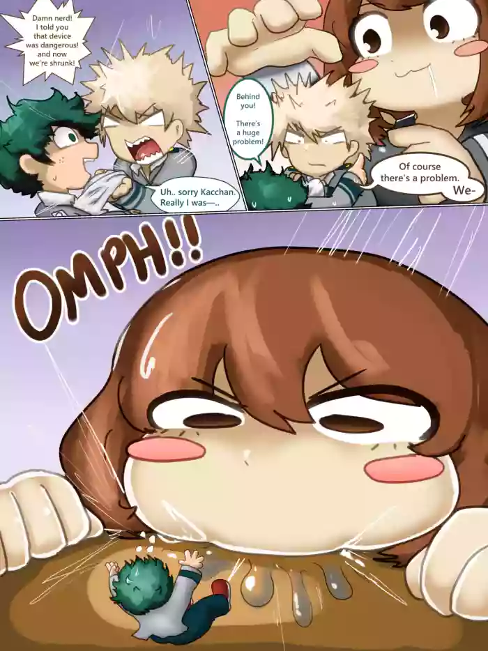 [Hughoftheskies]Ochako swallows Bakugo