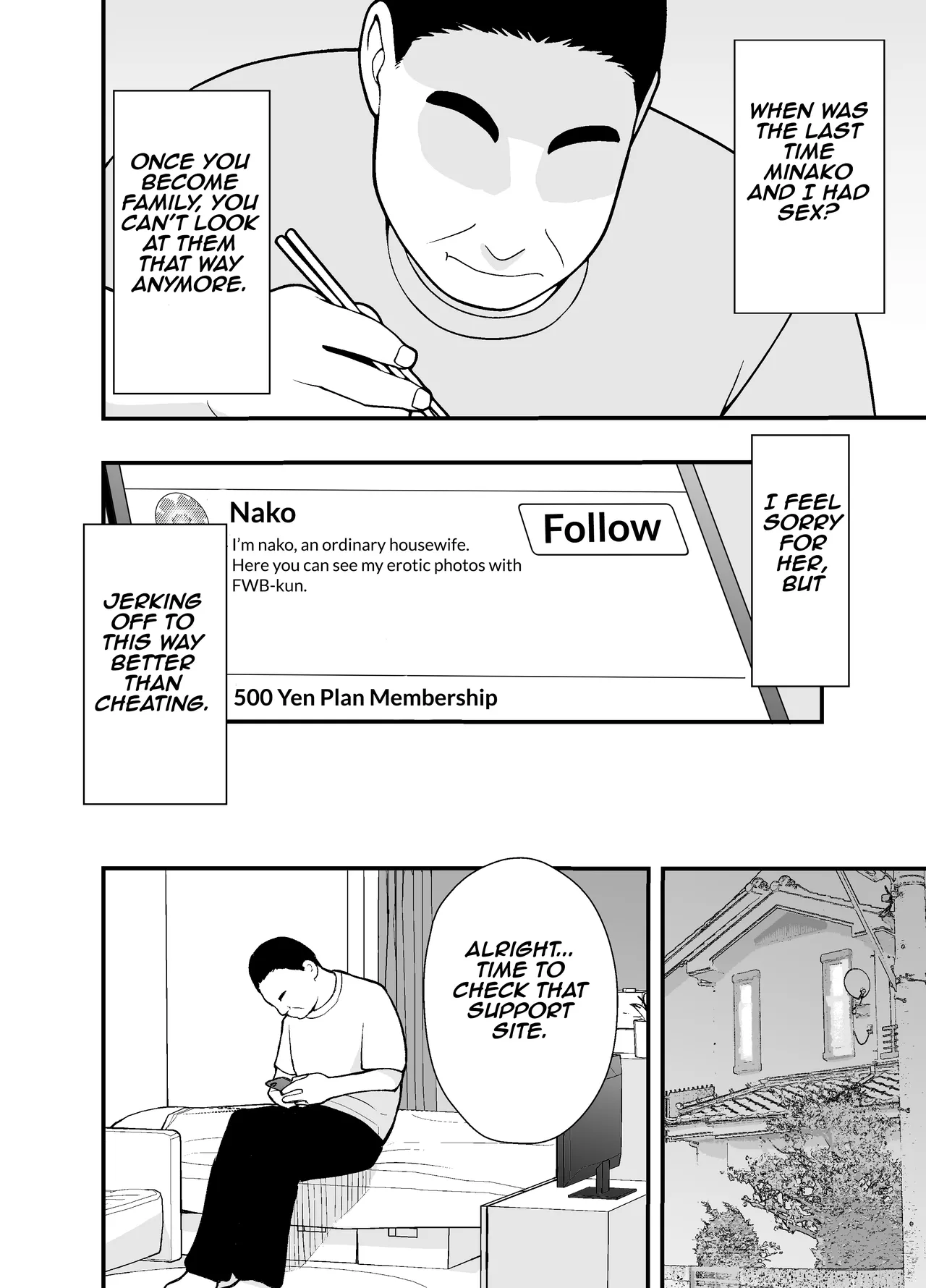 [Tsubaki Temple]Futei Tsuma Minako no Uraaka Koubiroku | Adulterous Wife Minako's Secret Account Record[English] [Aishi21] Page 10