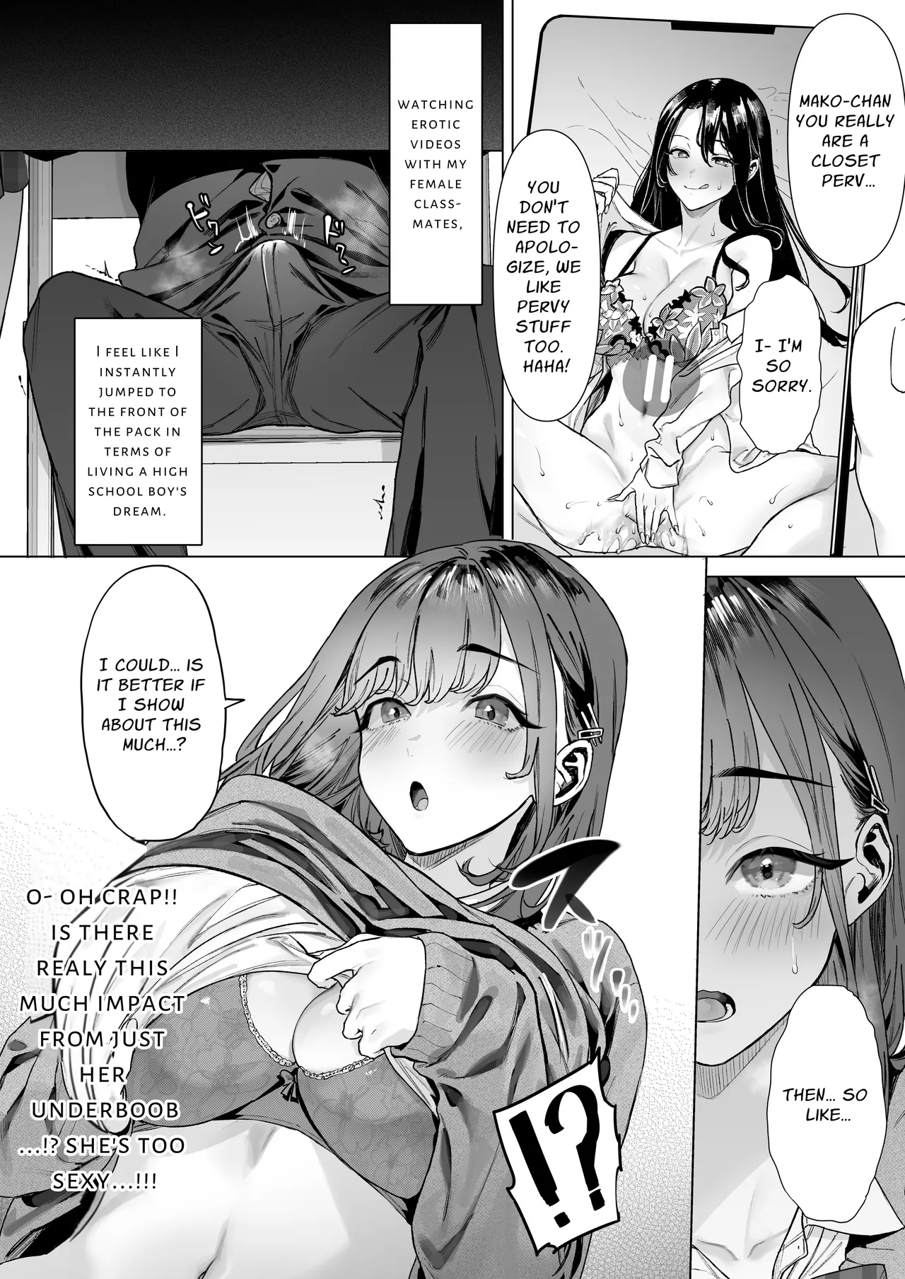 [Shiroganean (Ohkami Ryosuke)]S-kyuu Joshi-tachi to Ecchi na Douga o Toru Koto ni Natta Boku | I Am To Record A Video With Two Sadistic Women[English] [Penguin Piper] Page 19